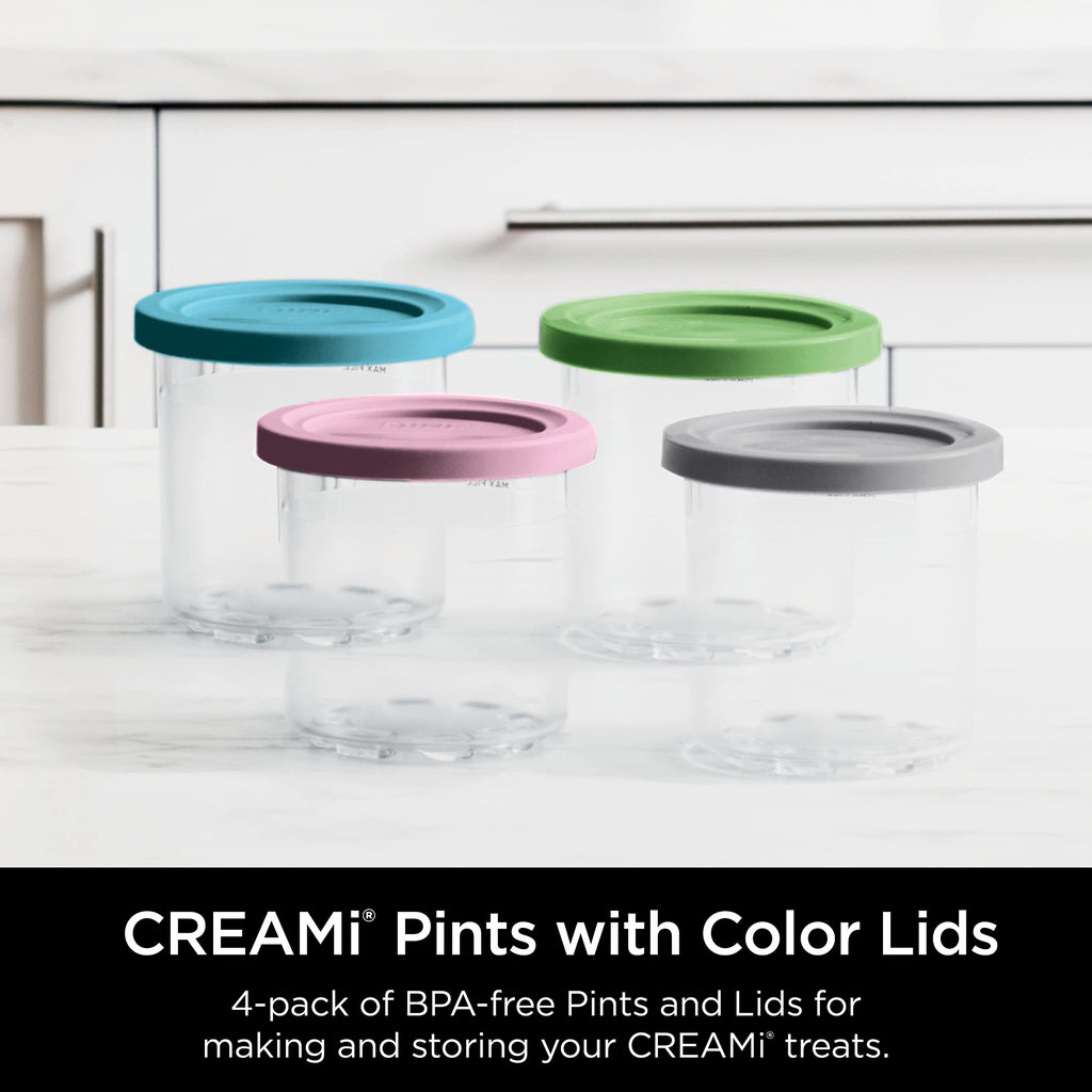 Ninja® CREAMi® 7-in-1 Ice Cream Maker, Ice Cream, Gelato & more, NC299AMZ | Ninja CREAMi transforms frozen bases into ice cream, sorbet and milkshakes at a button touch, from healthy to indulgent.