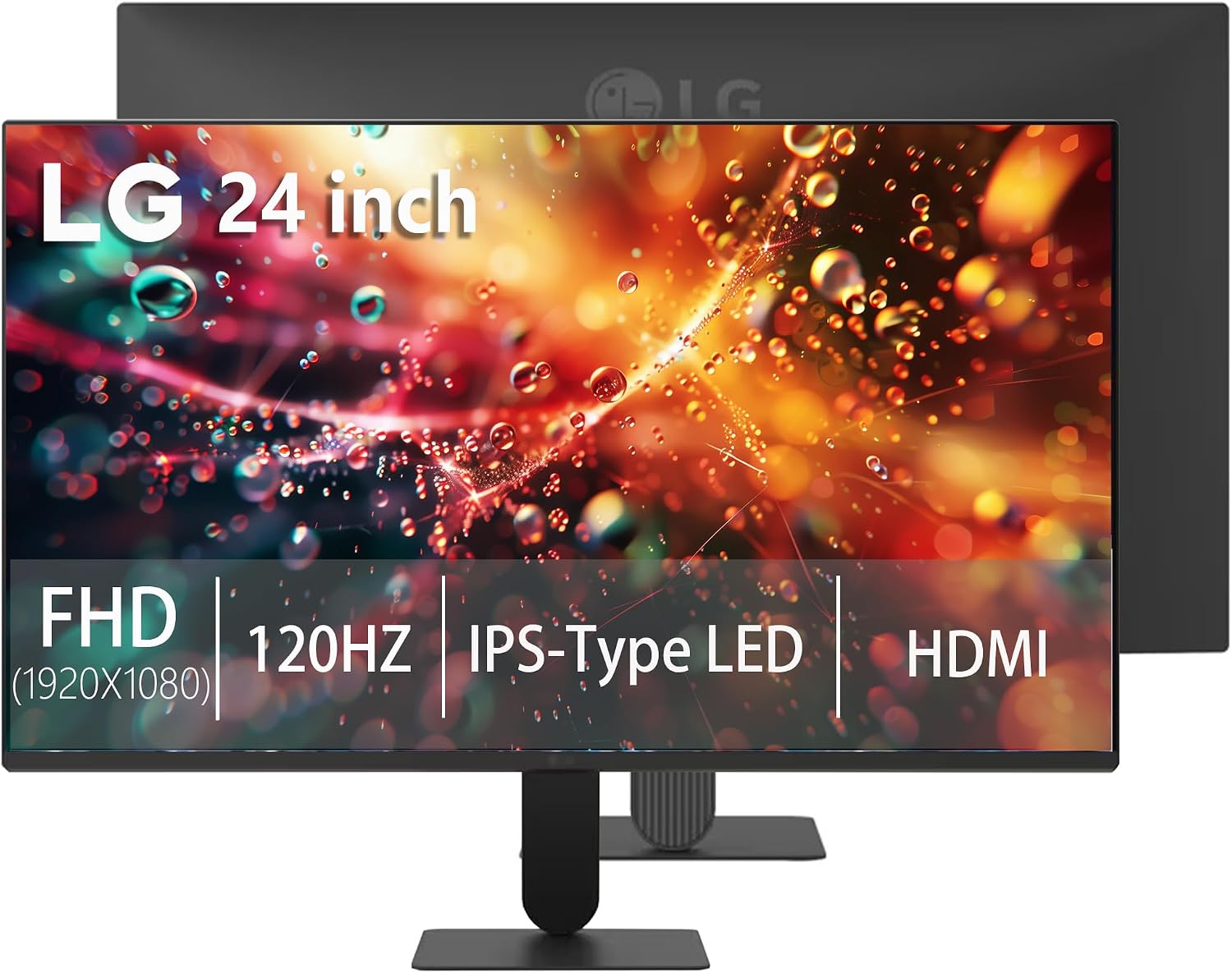 LG 34" UltraWide Monitor, IPS Display, WFHD(2560 x 1080), 100Hz, 5ms, HDR 400, sRGB 99%, HDMI DisplayPort, VESA Mount, Tilt Stand, Built for Multitasking & Productivity