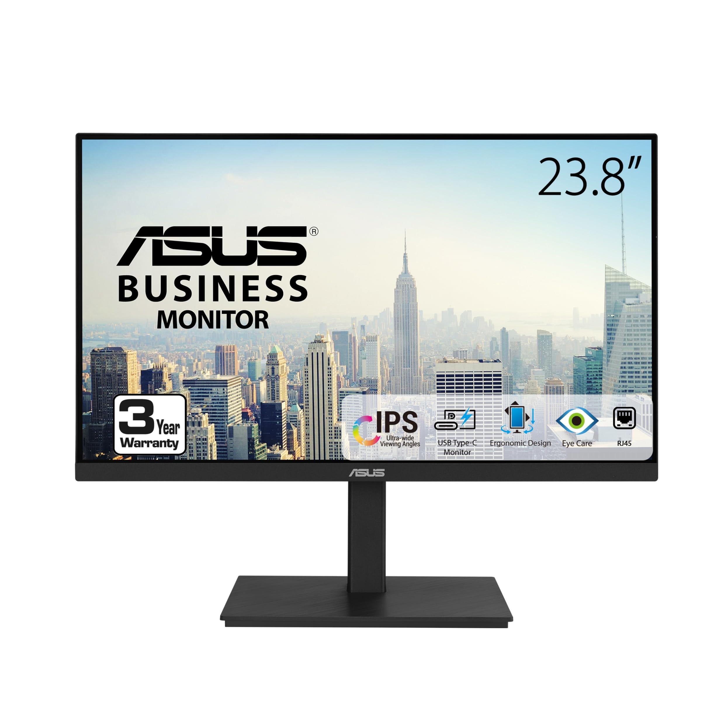 ASUS 27" Computer Monitor (VA279QG) - Full HD, IPS, 120Hz, 1ms MPRT, Adaptive-Sync, Eye Care, Low Blue Light, Flicker Free, HDMI, DisplayPort, VGA, Speakers, VESA Mountable, 99% sRGB, 3yr Warranty