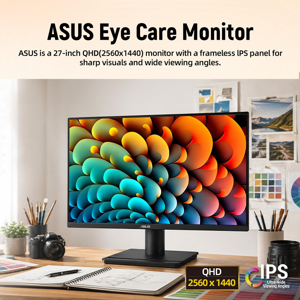 ASUS TUF 24" Gaming Monitor, FHD 1080p, Fast IPS, 240Hz, 0.3ms, AMD FreeSync Premium, G-SYNC Compatible, 99% sRGB, ELMB Sync, Eye Care, DisplayPort, HDMI, VESA Mount, Tilt Adjustment, Black