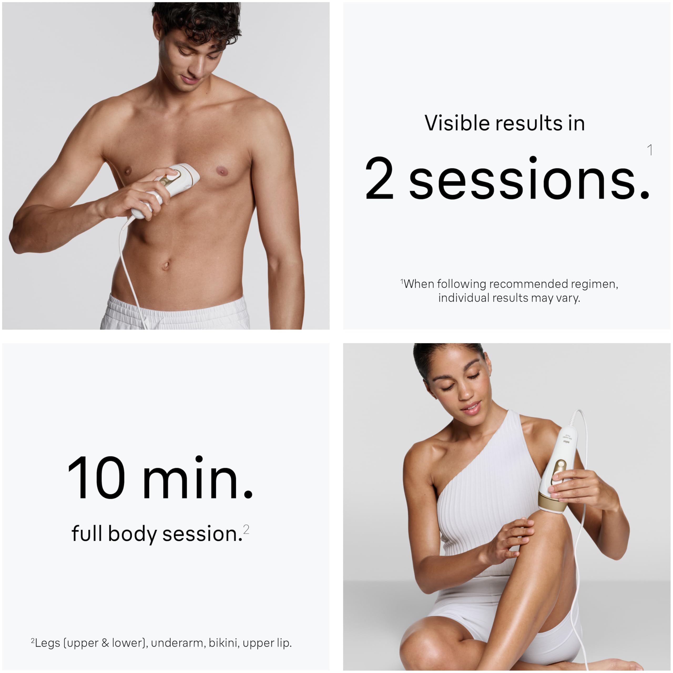 Braun IPL, Silk·Expert Pro 5, IPL Hair Removal for Women and Men, Permanent Laser Hair Reduction At-Home, 2 Heads, Pouch, IPL5137