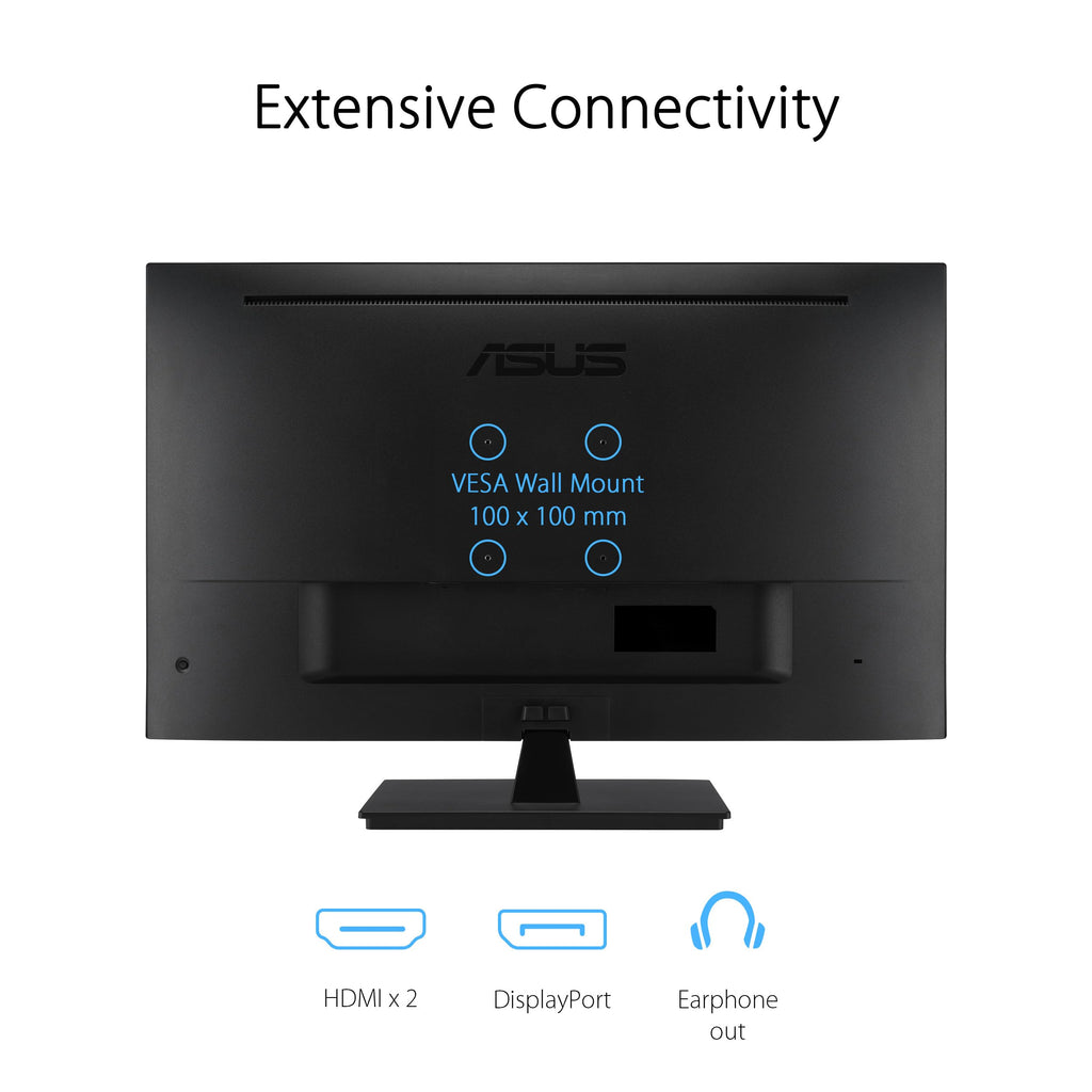 ASUS 27" Computer Monitor (VA279QG) - Full HD, IPS, 120Hz, 1ms MPRT, Adaptive-Sync, Eye Care, Low Blue Light, Flicker Free, HDMI, DisplayPort, VGA, Speakers, VESA Mountable, 99% sRGB, 3yr Warranty