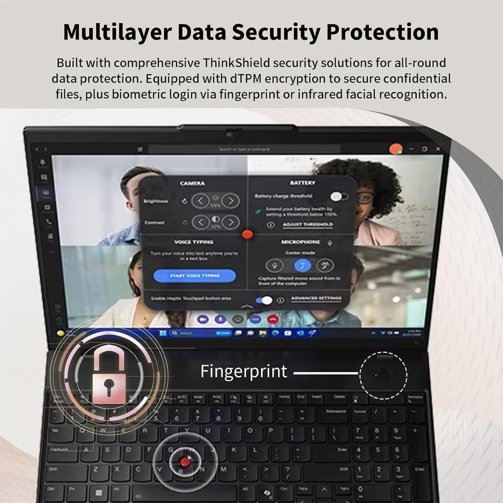 Lenovo ThinkPad L16 Gen 2 Business AI Laptop, 16" FHD+, Intel Core Ultra 7 255U, Customized 16GB-64GB DDR5, 512GB-4TB SSD, HDMI, Fingerprint, Backlit, Wi-Fi 6E, Long Battery Life, Windows 11 Pro