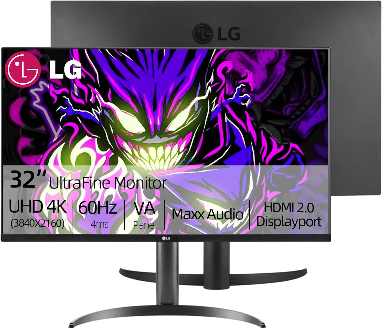 LG 34 Inch UltraWide Monitor, WQHD (3440x1440) Curved Display, 100Hz, sRGB 99%, HDR10, Dynamic Action Sync, Black Stabilizer, PBP, Dual Controller,Auto Input Switch, 1 x DisplayPort, 2 x HDMI, Black