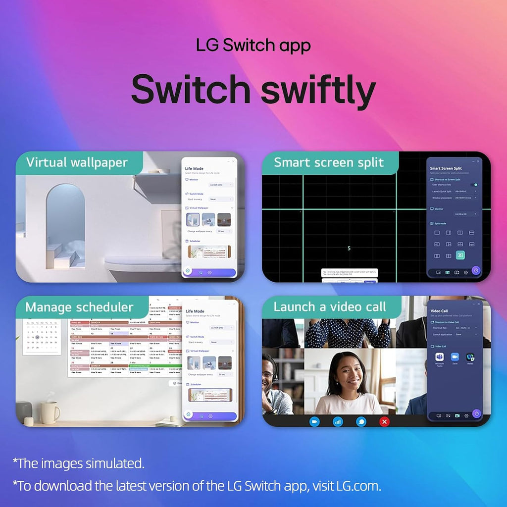LG 34" UltraWide Monitor, IPS Display, WFHD(2560 x 1080), 100Hz, 5ms, HDR 400, sRGB 99%, HDMI DisplayPort, VESA Mount, Tilt Stand, Built for Multitasking & Productivity