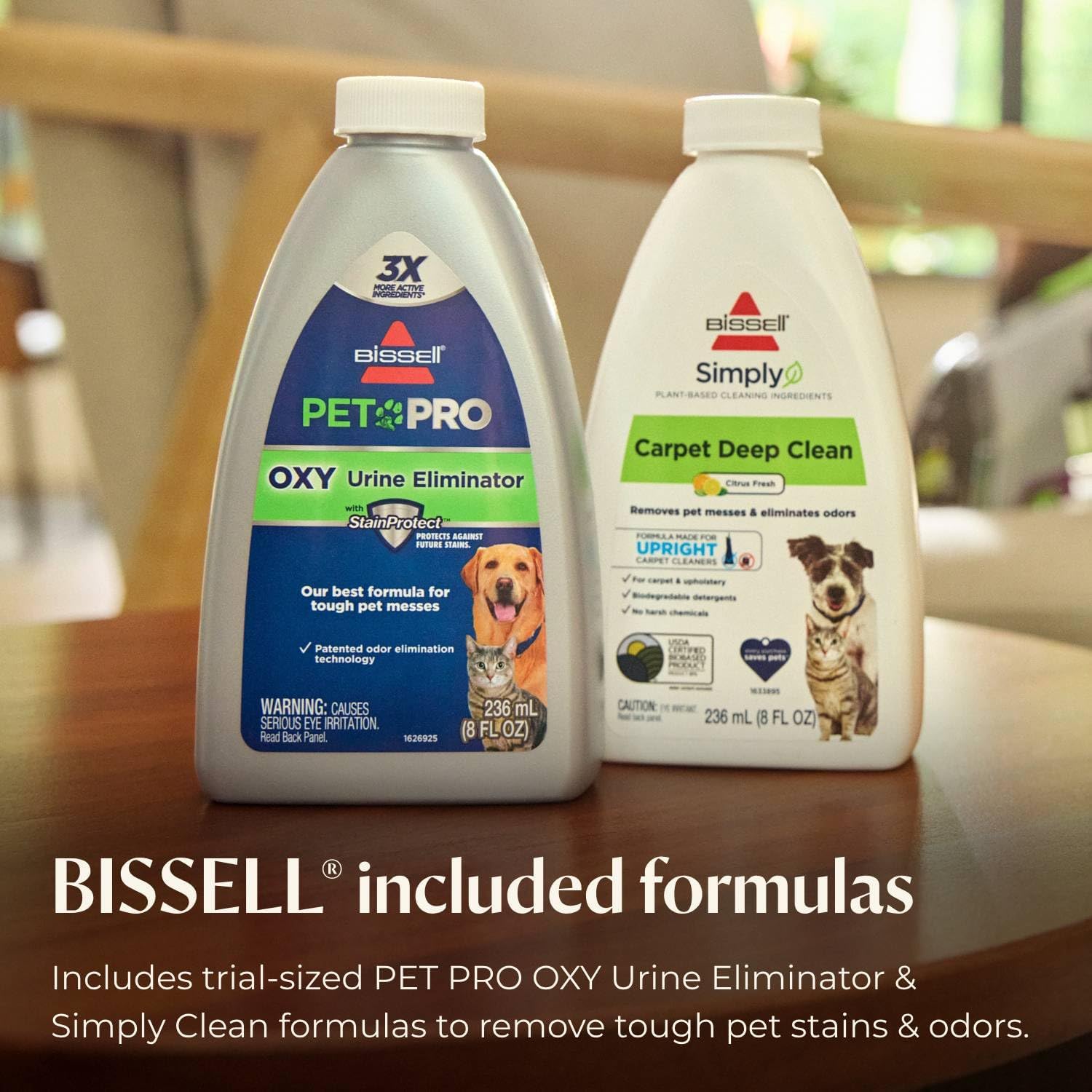 BISSELL Revolution HydroSteam Pet Carpet Cleaner, 3432 | HydroSteam technology; 2-in-1 pet upholstery tool; cleaning formulas included; upright deep cleaner