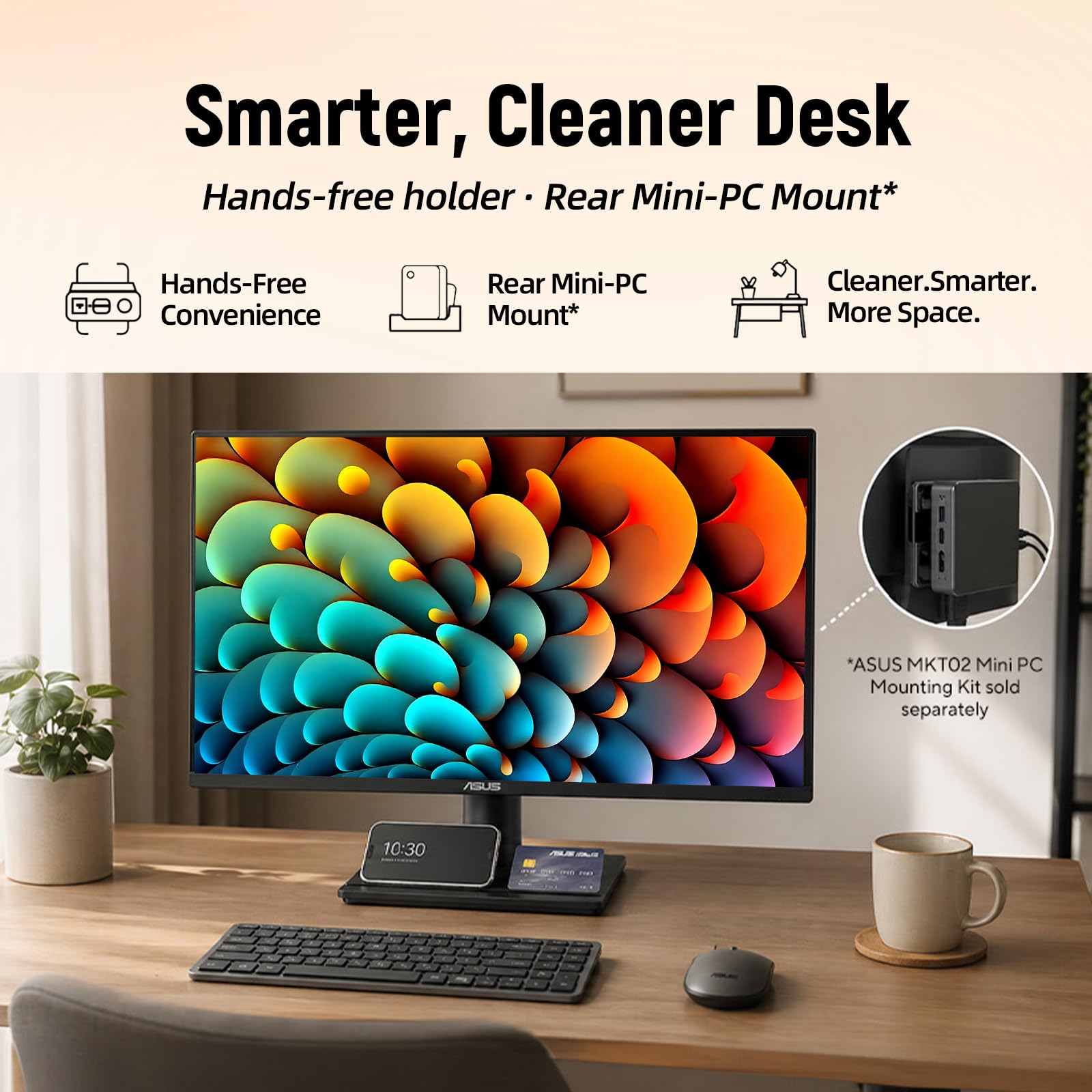 ASUS TUF 24" Gaming Monitor, FHD 1080p, Fast IPS, 240Hz, 0.3ms, AMD FreeSync Premium, G-SYNC Compatible, 99% sRGB, ELMB Sync, Eye Care, DisplayPort, HDMI, VESA Mount, Tilt Adjustment, Black