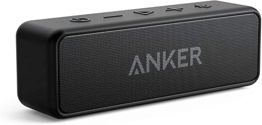 Anker soundcore 2 Portable Bluetooth Speaker, Stereo Sound, IPX7 | BassUp, 24H Playtime, Bluetooth 5, Wireless Speaker for Home, Outdoors, Travel