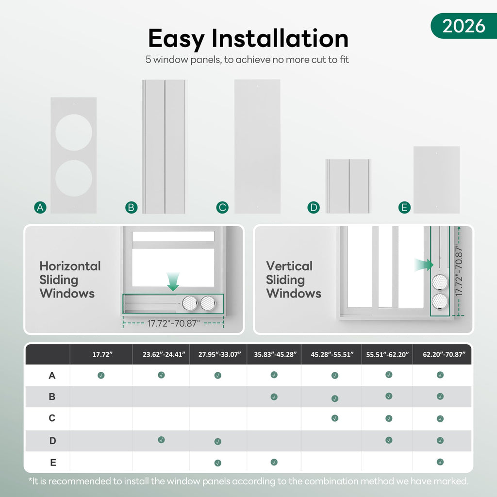 ZAFRO Smart Inverter Portable Air Conditioners, 16000 BTU (12000 BTU SACC) | Dual Hose Portable AC Unit with Energy Saving/Ultra Quiet(42dB)/Drainage-free Cooling/APP/Remote for Multi-Scenario Use