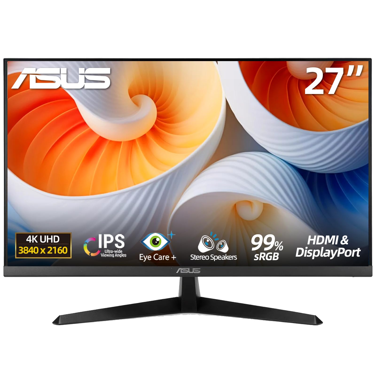 ASUS TUF 24" Gaming Monitor, FHD 1080p, Fast IPS, 240Hz, 0.3ms, AMD FreeSync Premium, G-SYNC Compatible, 99% sRGB, ELMB Sync, Eye Care, DisplayPort, HDMI, VESA Mount, Tilt Adjustment, Black