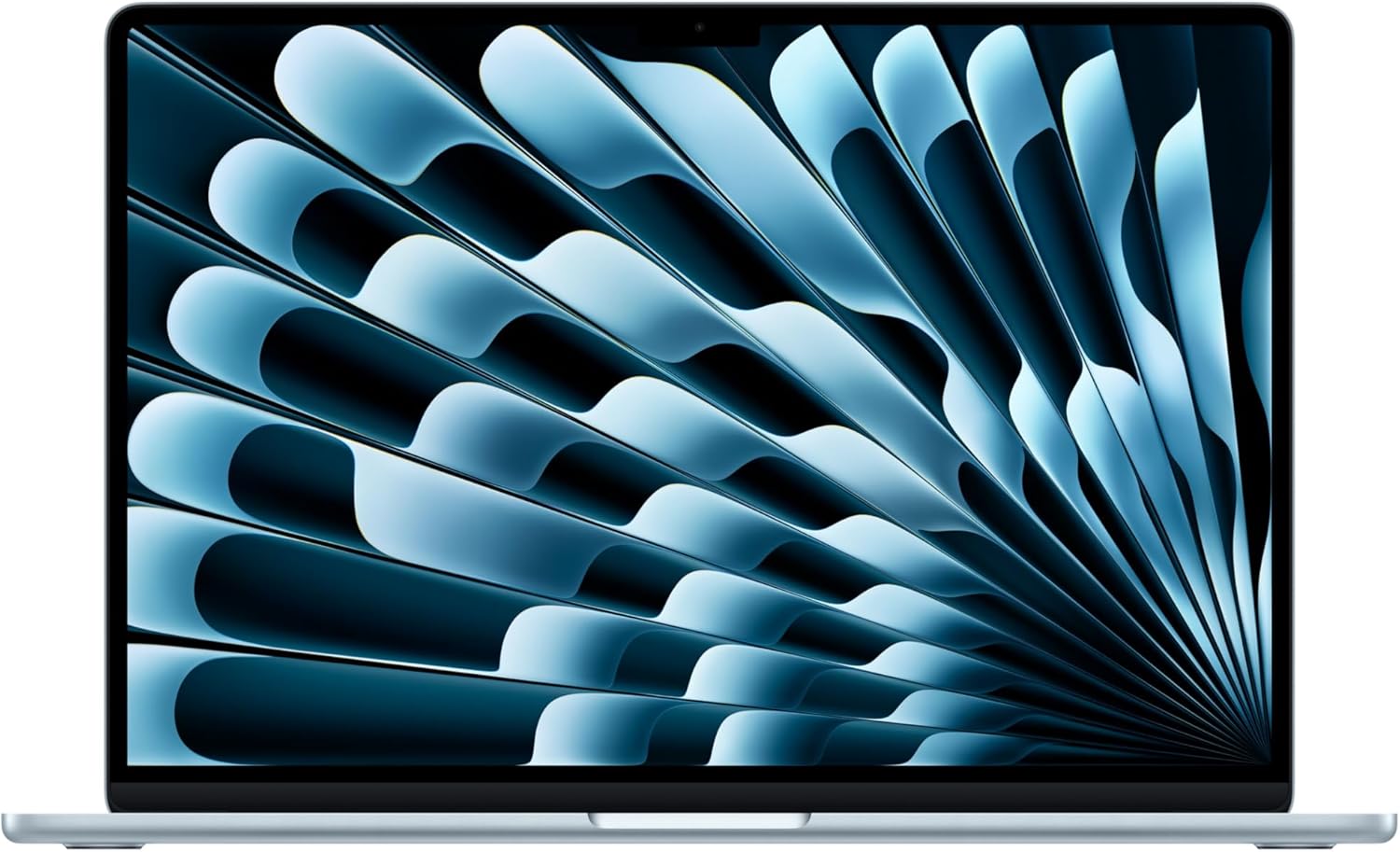 Apple 2026 MacBook Air 15-inch Laptop with M5 chip: Built for AI, 15.3-inch Liquid Retina Display, 16GB Unified Memory, 512GB SSD, 12MP Center Stage Camera, Touch ID, Wi-Fi 7; Sky Blue
