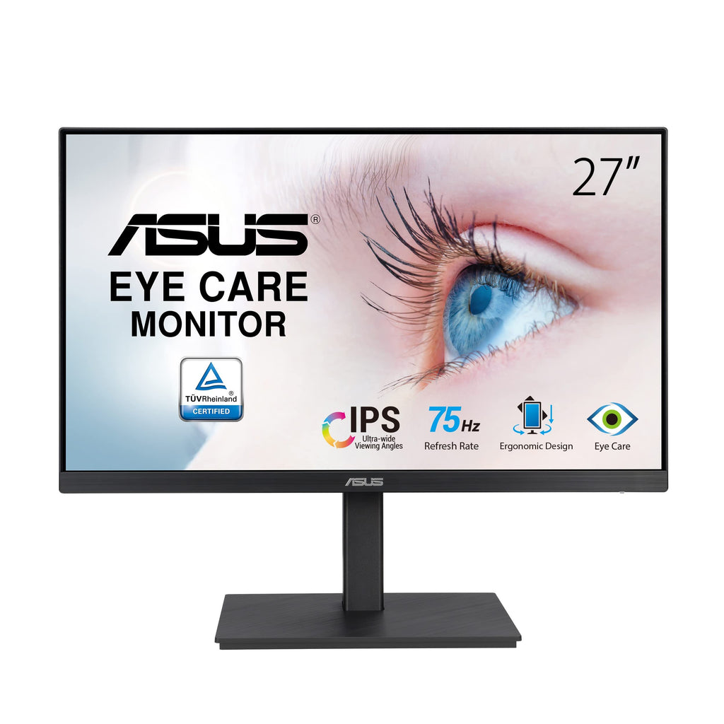 ASUS 27" Computer Monitor (VA279QG) - Full HD, IPS, 120Hz, 1ms MPRT, Adaptive-Sync, Eye Care, Low Blue Light, Flicker Free, HDMI, DisplayPort, VGA, Speakers, VESA Mountable, 99% sRGB, 3yr Warranty