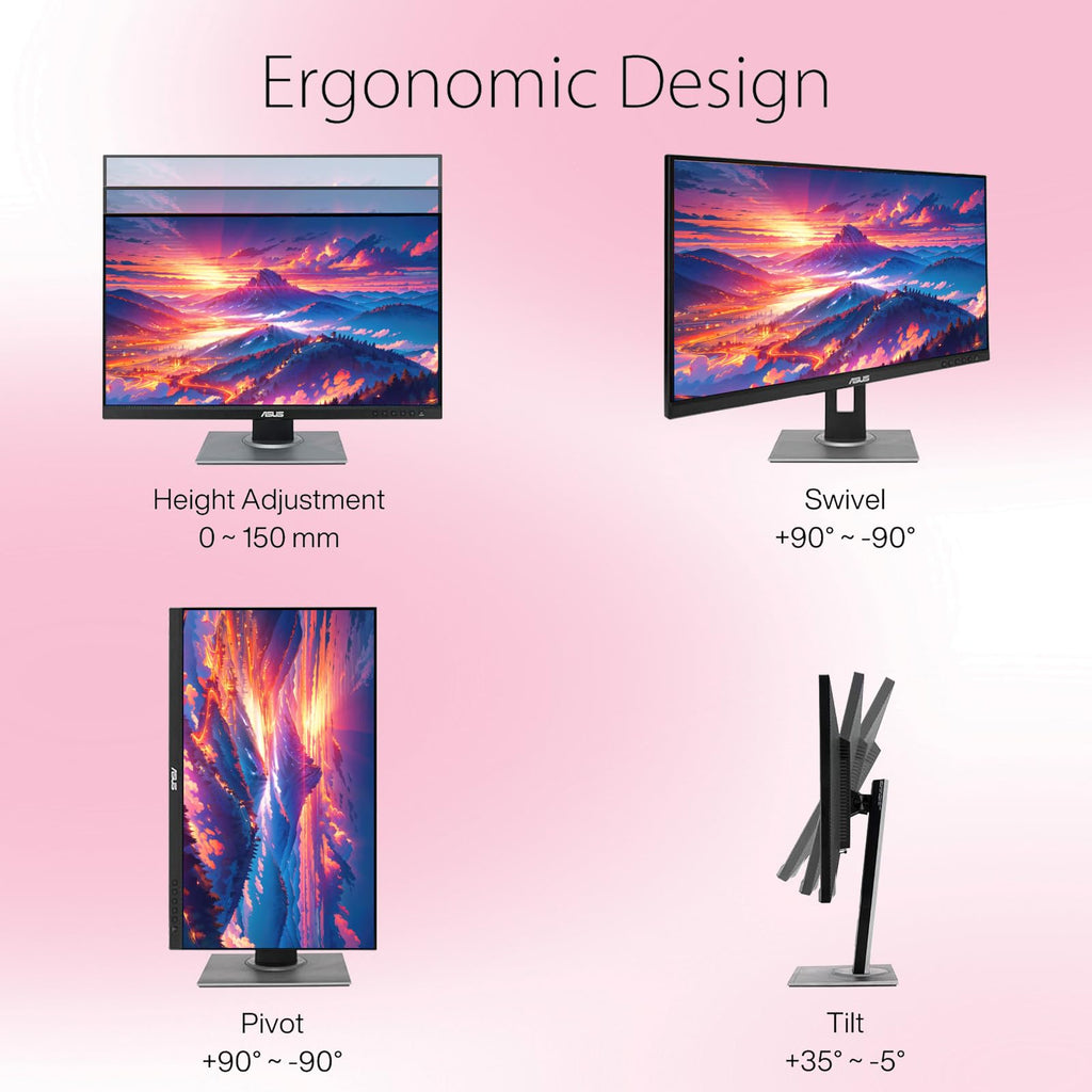 ASUS TUF 24" Gaming Monitor, FHD 1080p, Fast IPS, 240Hz, 0.3ms, AMD FreeSync Premium, G-SYNC Compatible, 99% sRGB, ELMB Sync, Eye Care, DisplayPort, HDMI, VESA Mount, Tilt Adjustment, Black