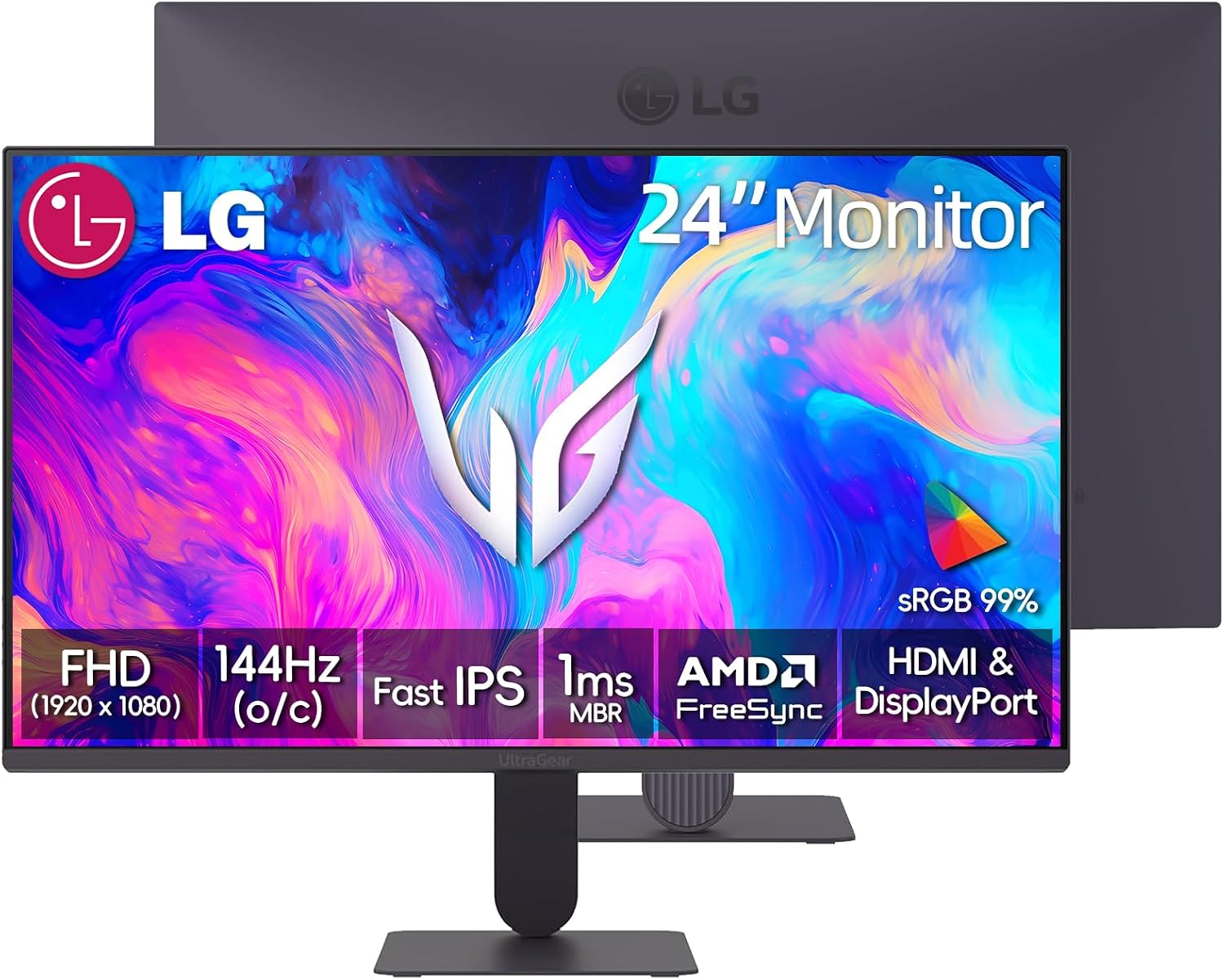 LG 34 Inch UltraWide Monitor, WQHD (3440x1440) Curved Display, 100Hz, sRGB 99%, HDR10, Dynamic Action Sync, Black Stabilizer, PBP, Dual Controller,Auto Input Switch, 1 x DisplayPort, 2 x HDMI, Black