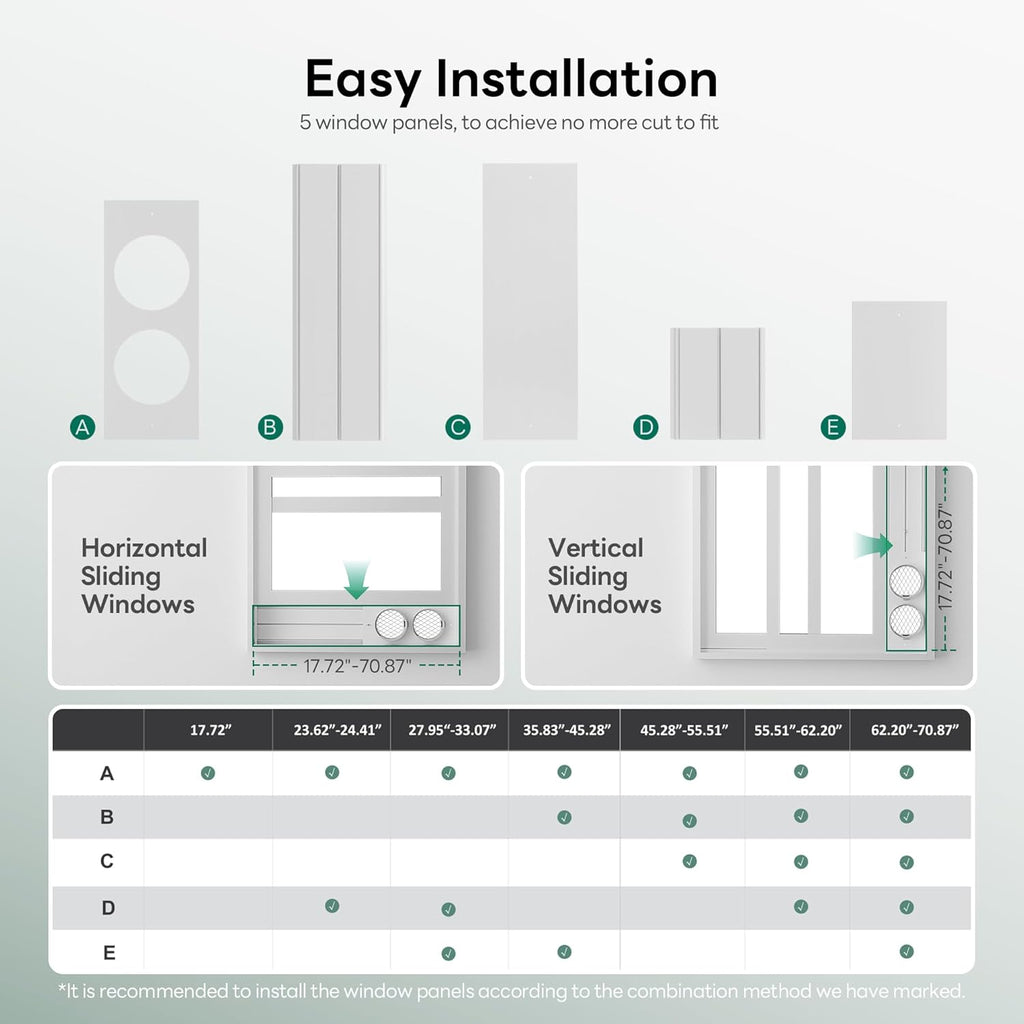 ZAFRO Smart Inverter Portable Air Conditioners, 16000 BTU (12000 BTU SACC) | Dual Hose Portable AC Unit with Energy Saving/Ultra Quiet(42dB)/Drainage-free Cooling/APP/Remote for Multi-Scenario Use