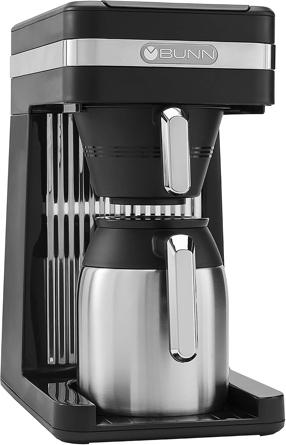 BUNN 55200 CSB3T Speed Brew Platinum Thermal Coffee Maker Stainless Steel, 10-Cup, Black