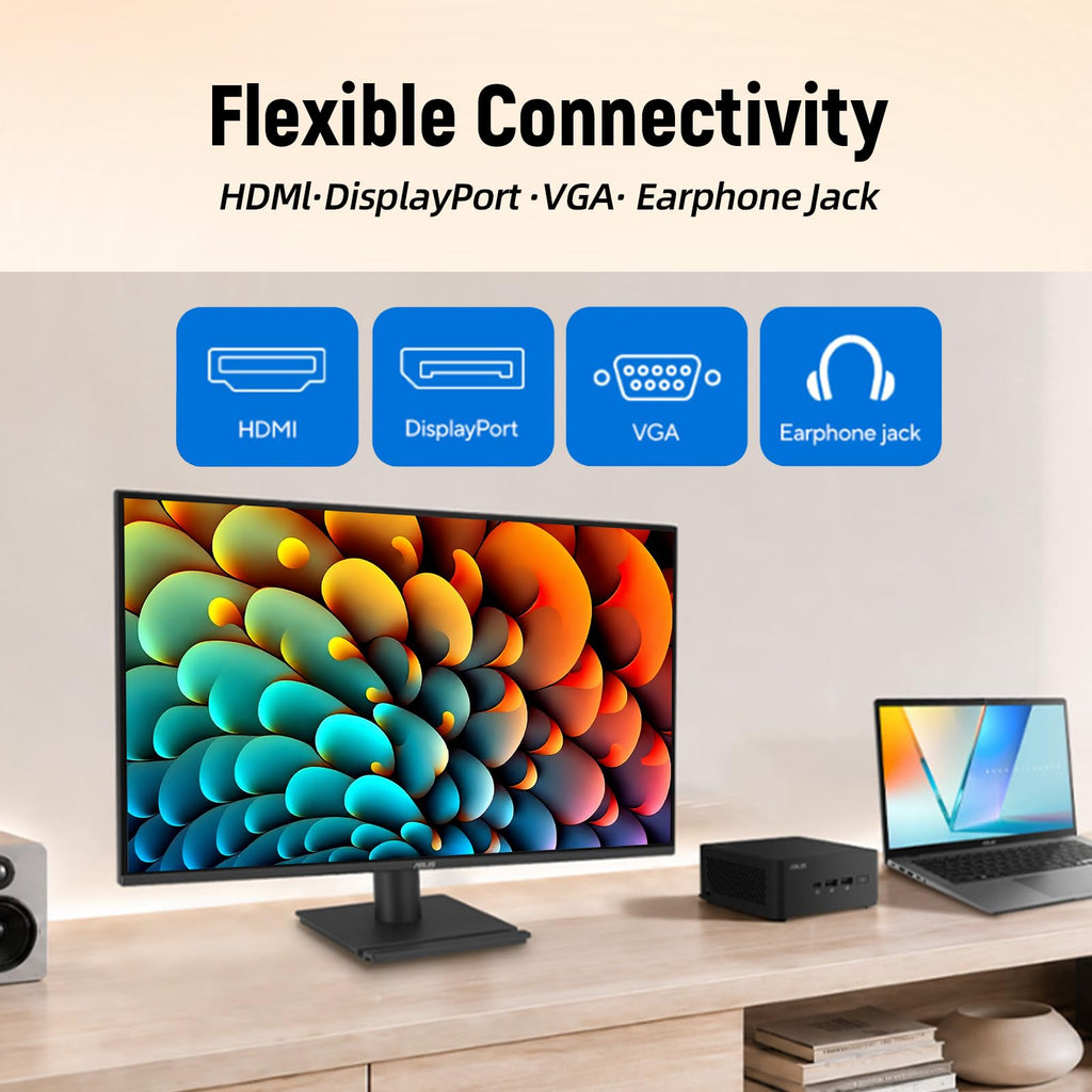 ASUS TUF 24" Gaming Monitor, FHD 1080p, Fast IPS, 240Hz, 0.3ms, AMD FreeSync Premium, G-SYNC Compatible, 99% sRGB, ELMB Sync, Eye Care, DisplayPort, HDMI, VESA Mount, Tilt Adjustment, Black