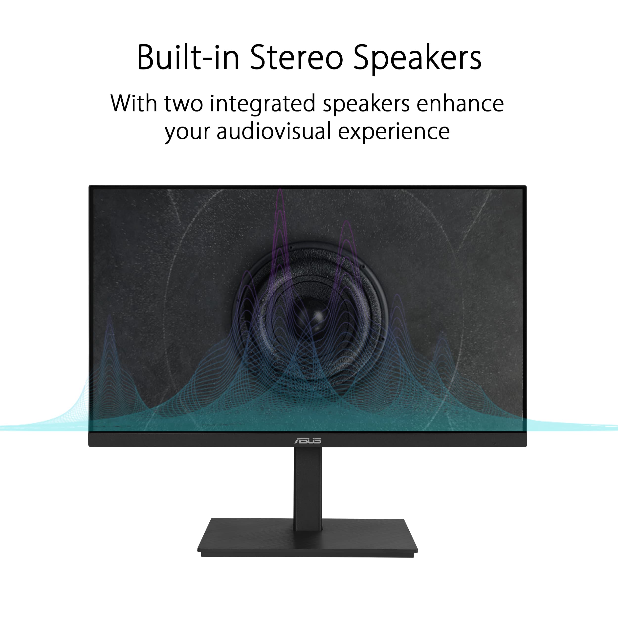 ASUS 27" Computer Monitor (VA279QG) - Full HD, IPS, 120Hz, 1ms MPRT, Adaptive-Sync, Eye Care, Low Blue Light, Flicker Free, HDMI, DisplayPort, VGA, Speakers, VESA Mountable, 99% sRGB, 3yr Warranty