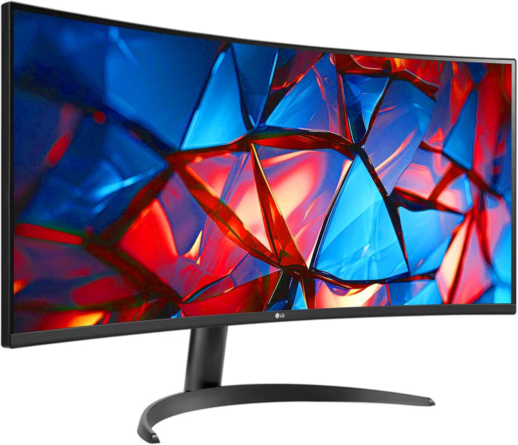LG 34 Inch UltraWide Monitor, WQHD (3440x1440) Curved Display, 100Hz, sRGB 99%, HDR10, Dynamic Action Sync, Black Stabilizer, PBP, Dual Controller,Auto Input Switch, 1 x DisplayPort, 2 x HDMI, Black