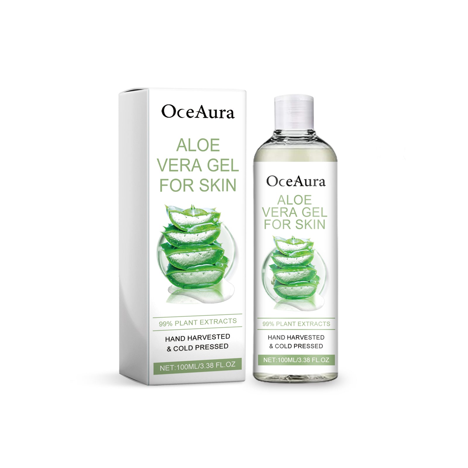 OceAura Moisturizing Aloe Vera Gel Moisturizes And Nourishes Skin After Sun