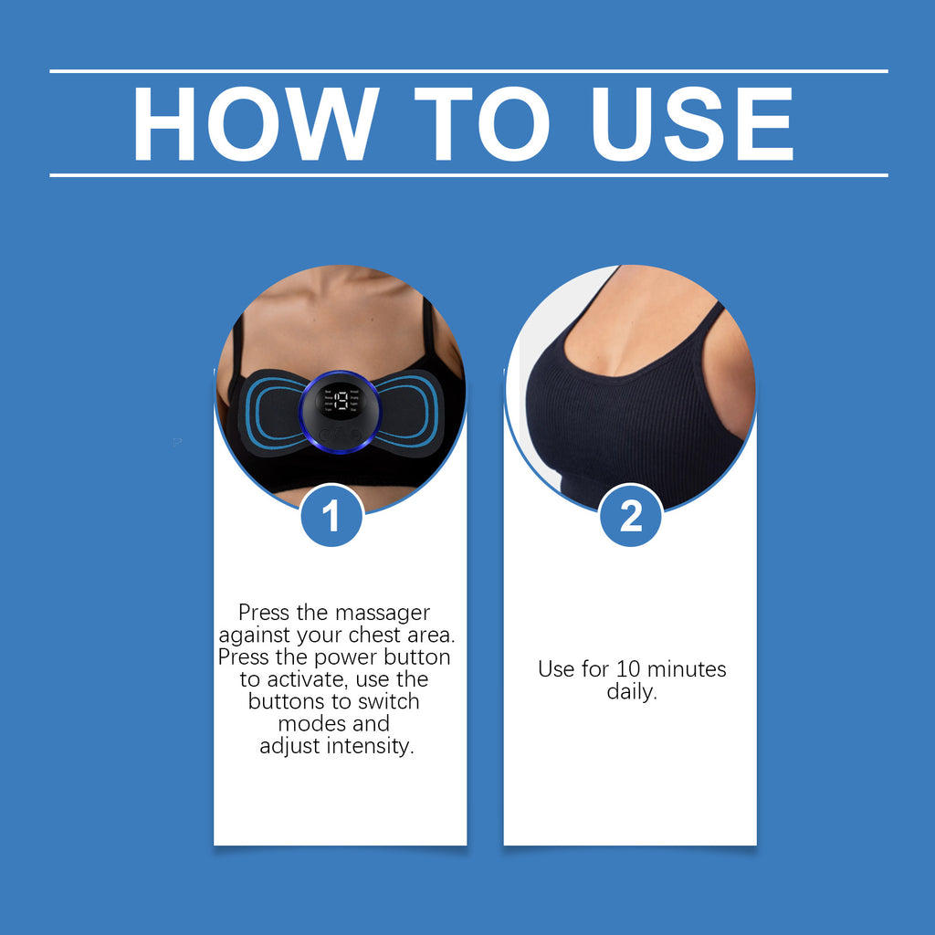 EOHOE Chest Massager Gently Massages And Lifts The Chest To Ease The Body
