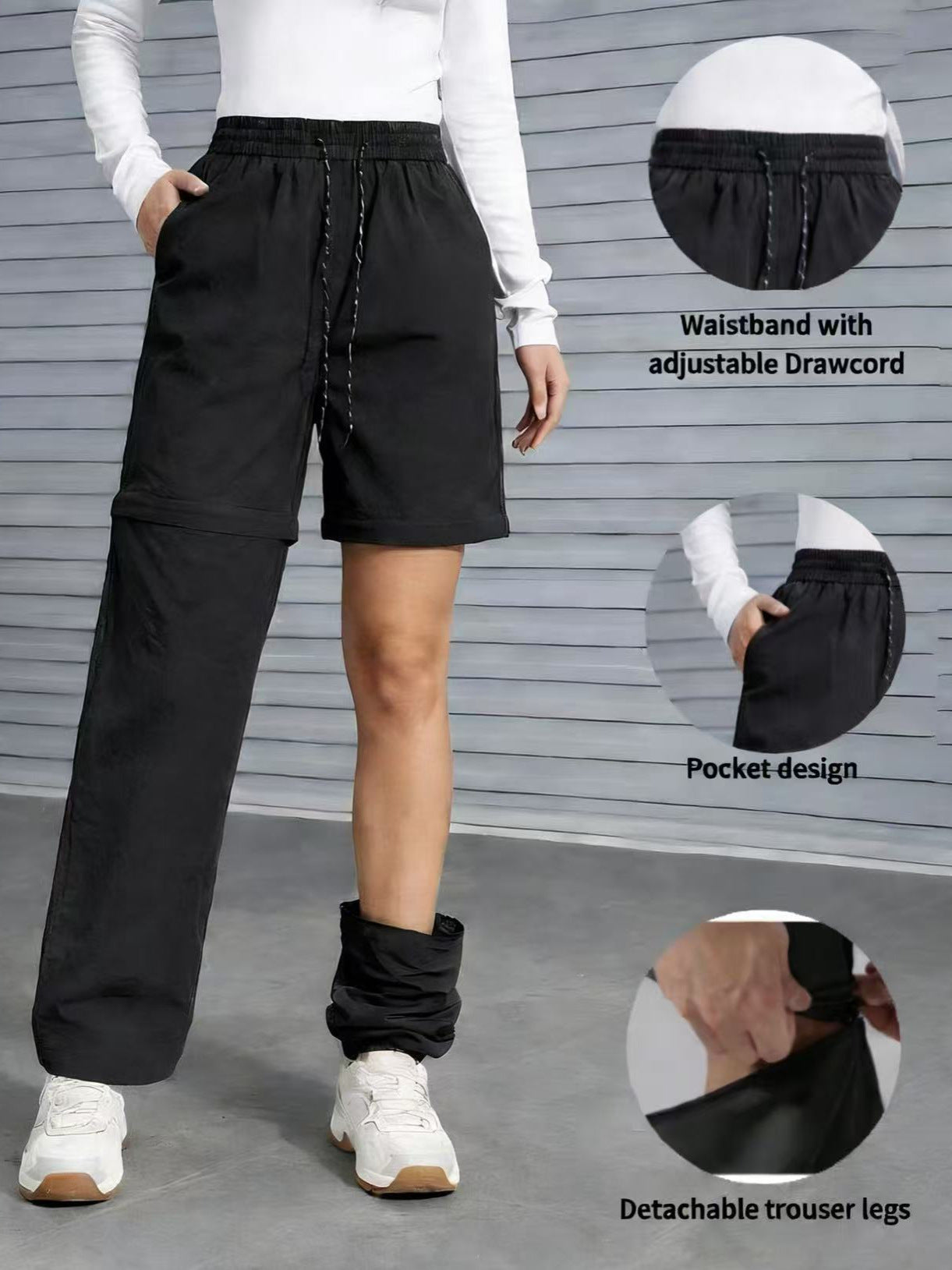 Women's Convertible Hiking Pants - Waterproof Quick-Dry Cargo Trousers with Zip-Off Legs for Camping, Fishing & Travel