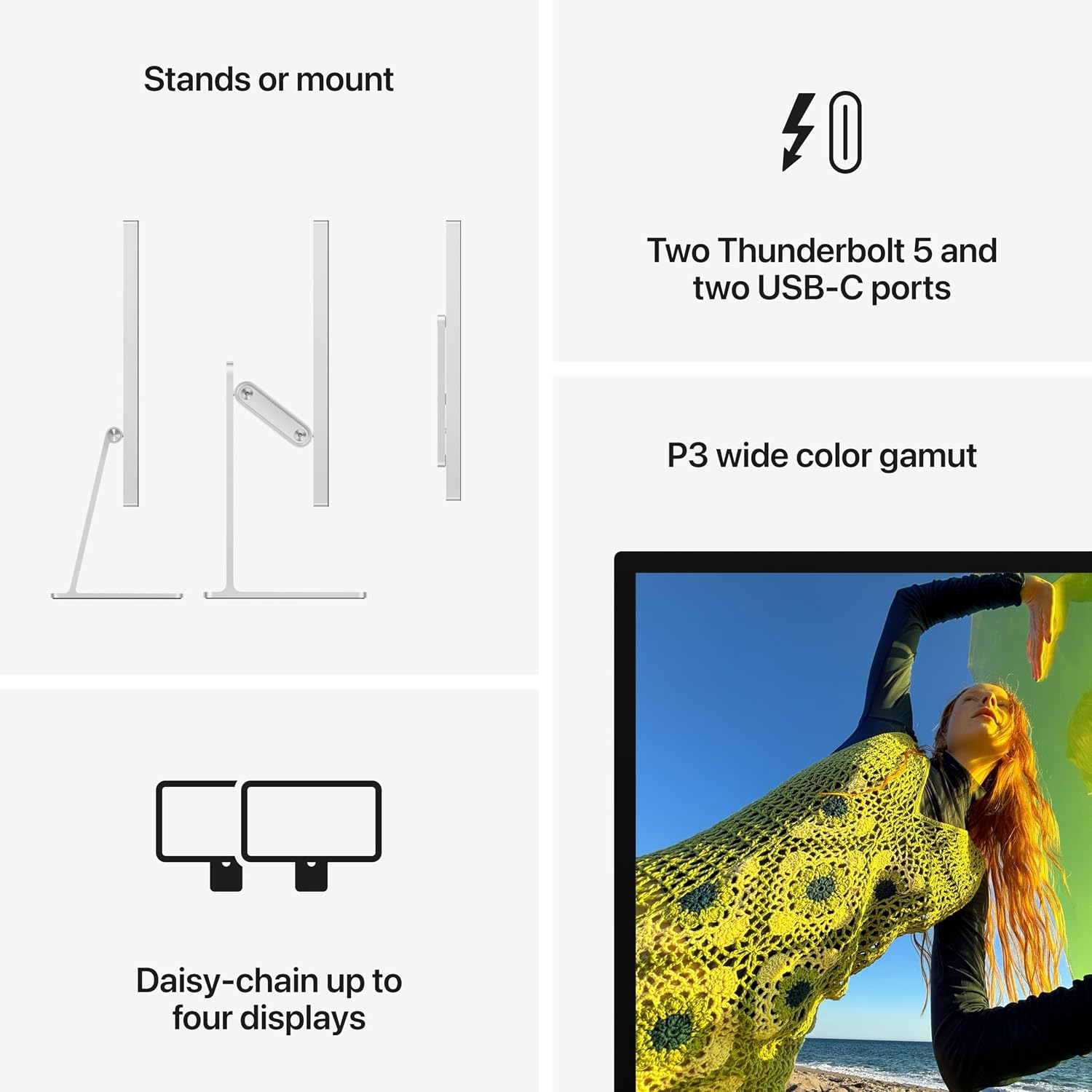 Apple Studio Display: Standard Glass, VESA Mount Adapter with AppleCare+ (3 years)