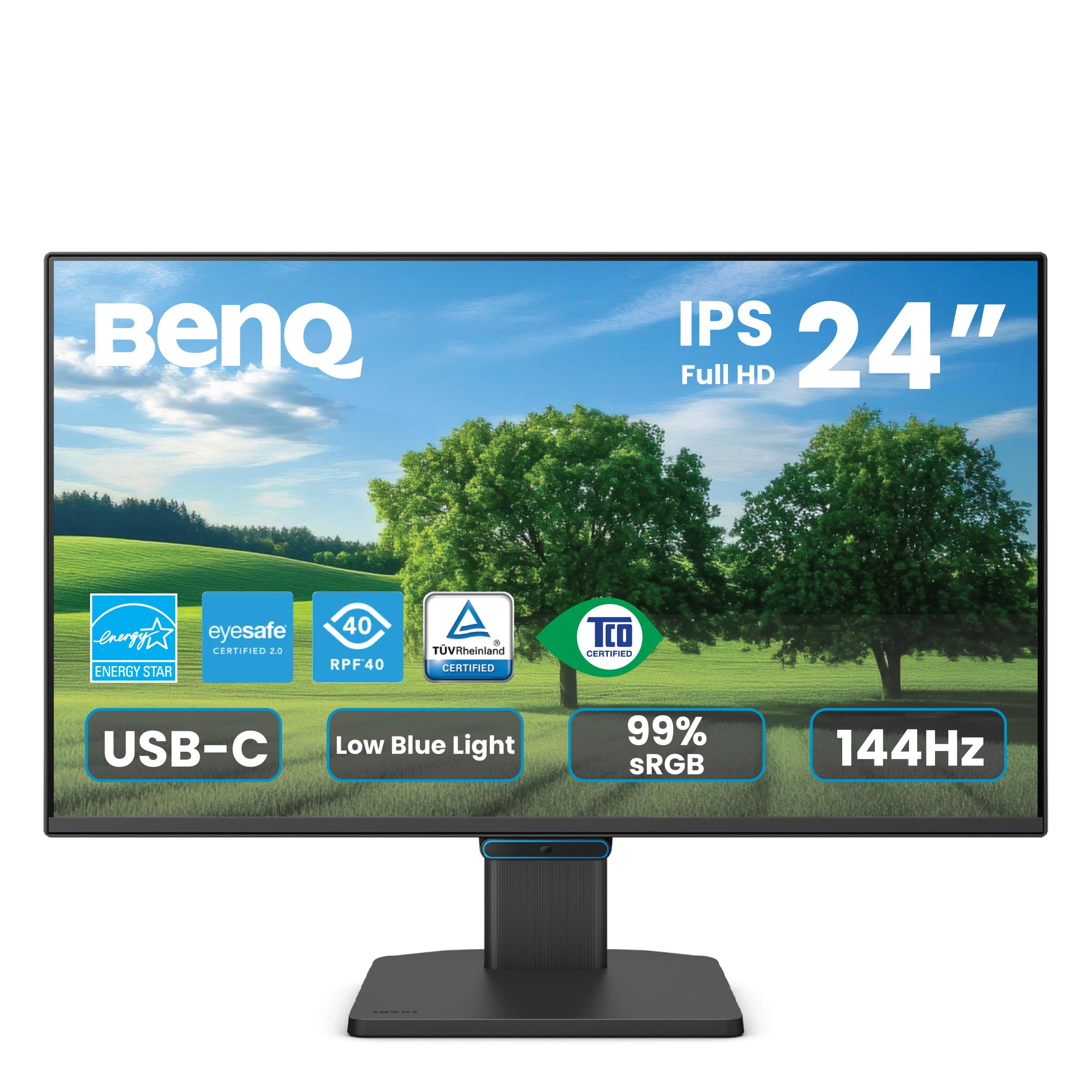 BenQ GW2790 Computer Monitor 27" FHD 1920x1080p | IPS | 100 hz | Eye-Care Tech | Low Blue Light | Anti-Glare | Adaptive Brightness | Tilt Screen | Built-in Speakers | DisplayPort | HDMI x2 | Low Blue Light | Anti-Glare | Adaptive Brightness | Height and T