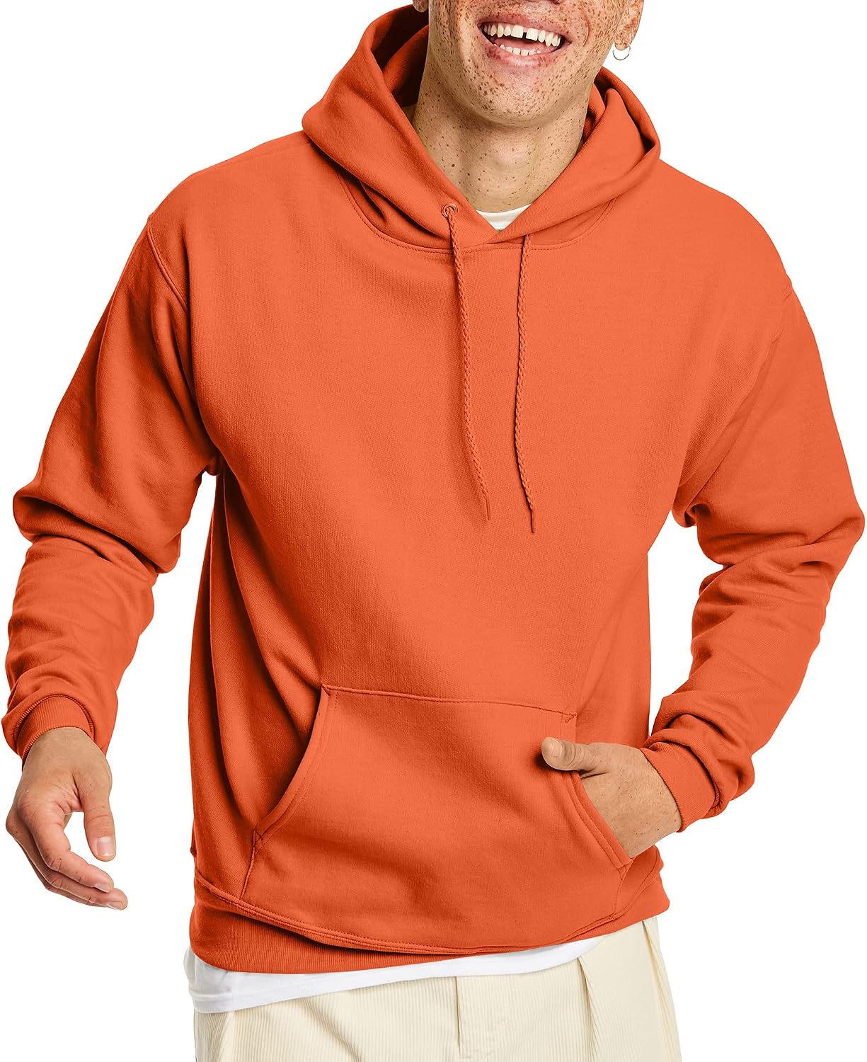 Hanes Men's Hoodie - EcoSmart Fleece Hooded Sweatshirt for Men & Women - Midweight Fleece - Big & Tall Available