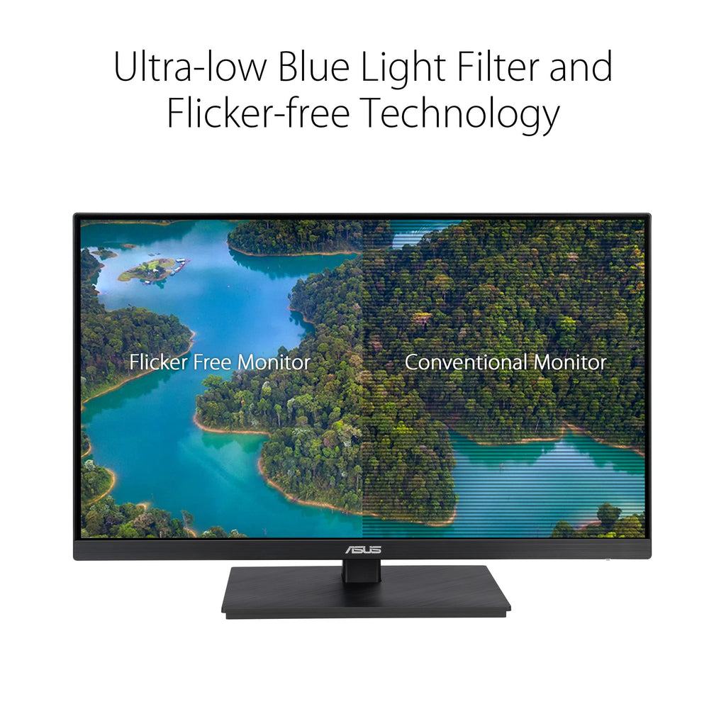 ASUS 27" Computer Monitor (VA279QG) - Full HD, IPS, 120Hz, 1ms MPRT, Adaptive-Sync, Eye Care, Low Blue Light, Flicker Free, HDMI, DisplayPort, VGA, Speakers, VESA Mountable, 99% sRGB, 3yr Warranty