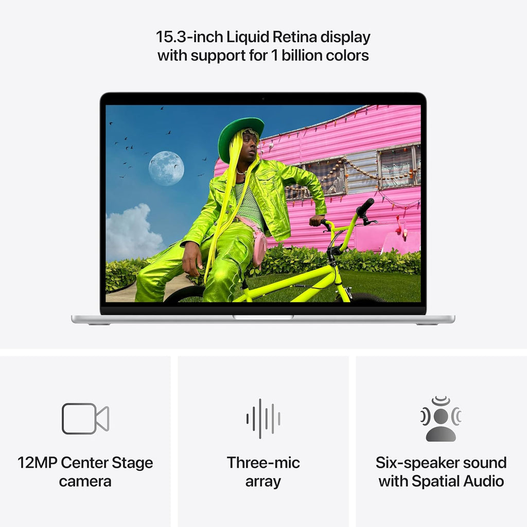 Apple 2026 MacBook Air 15-inch Laptop with M5 chip: Built for AI, 15.3-inch Liquid Retina Display, 16GB Unified Memory, 512GB SSD, 12MP Center Stage Camera, Touch ID, Wi-Fi 7; Sky Blue