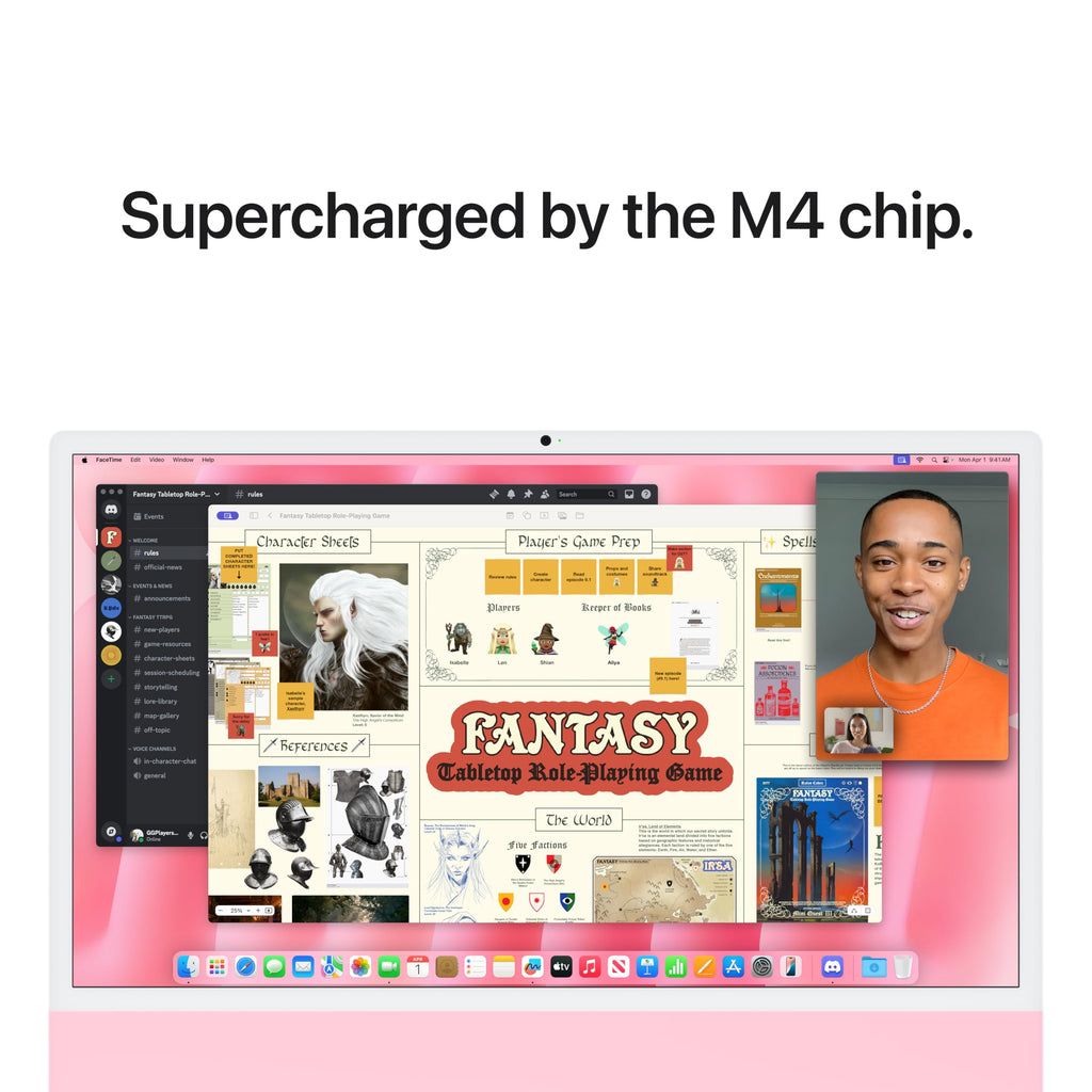 Apple 2024 iMac All-in-One Desktop Computer with M4 chip with 8-core CPU, 8-core GPU: Built for Apple Intelligence, 16GB Unified Memory, 256GB SSD Storage; Green with AppleCare+ (3 Years)