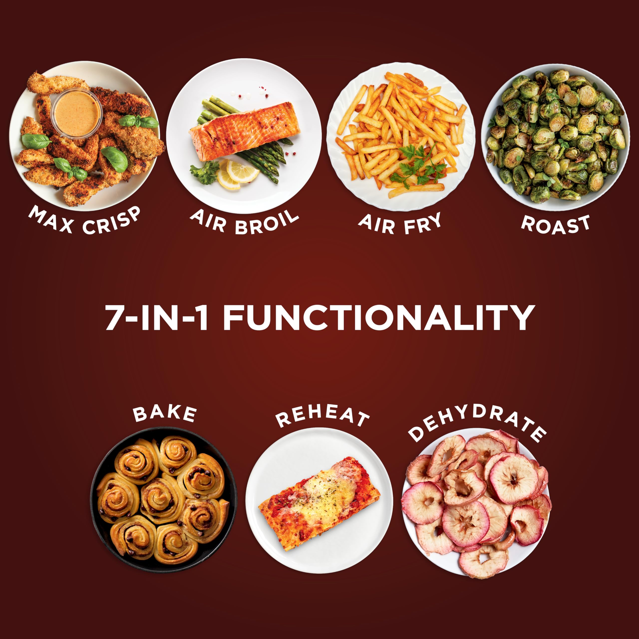 Ninja Air Fryer Pro, 5 Qt, 5-in-1, Grey, AF142 | Air fry, bake, roast, reheat, dehydrate, 1750W, 400F max, Fits 4 lbs fries, Dishwasher-safe
