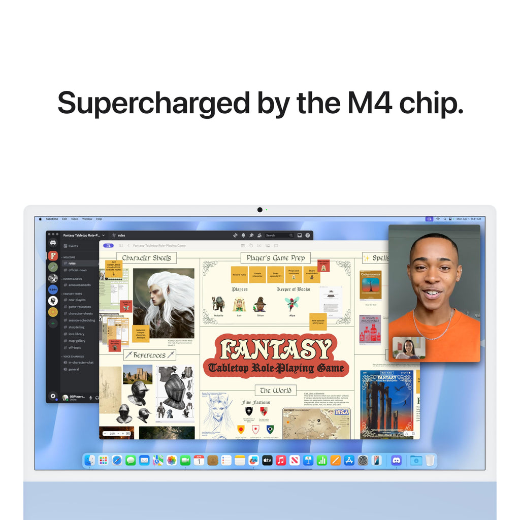 Apple 2024 iMac All-in-One Desktop Computer with M4 chip with 8-core CPU, 8-core GPU: Built for Apple Intelligence, 16GB Unified Memory, 256GB SSD Storage; Green with AppleCare+ (3 Years)