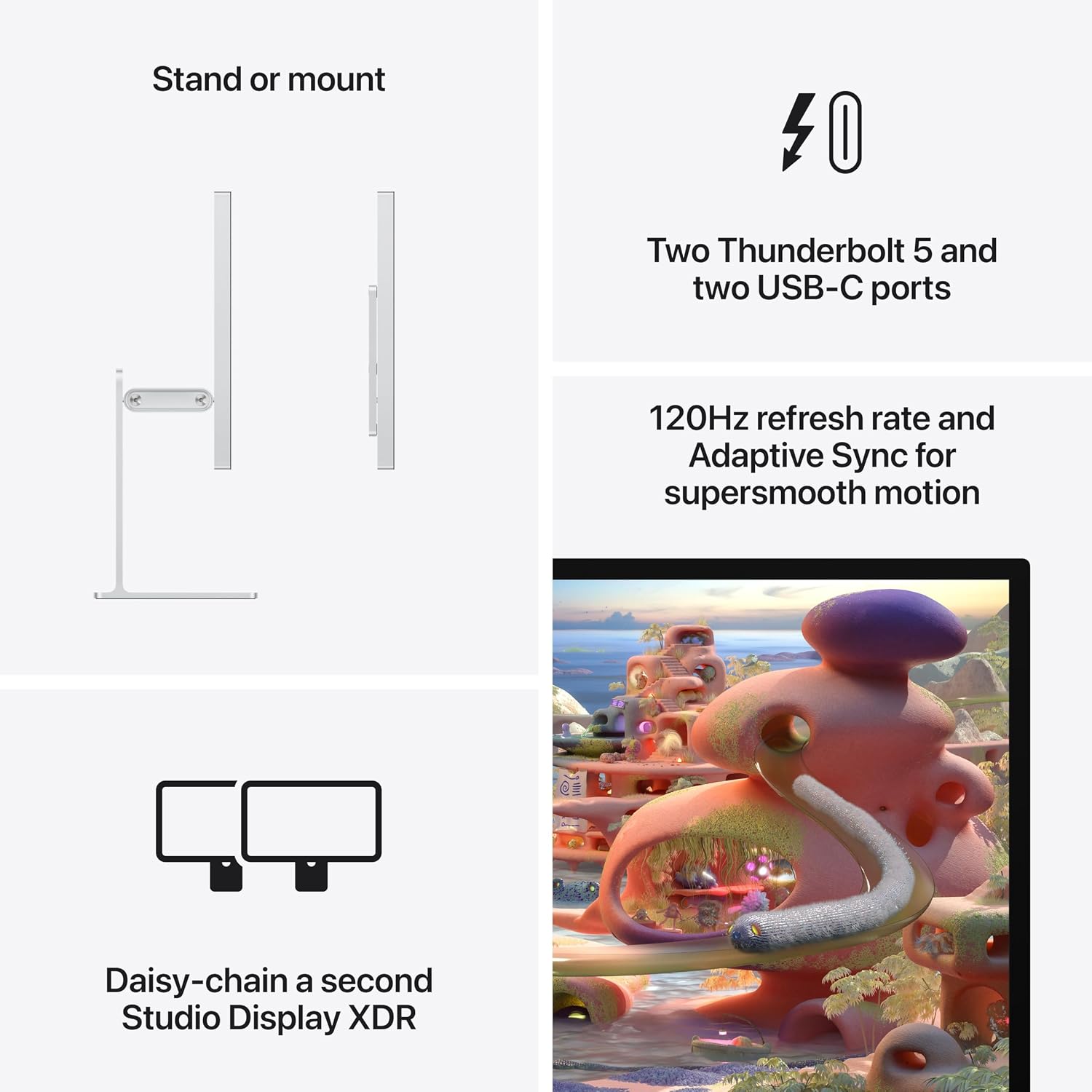 Apple Studio Display: Standard Glass, VESA Mount Adapter with AppleCare+ (3 years)