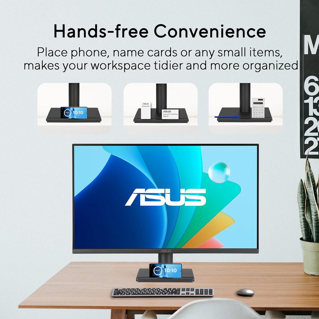 ASUS 27" Computer Monitor (VA279QG) - Full HD, IPS, 120Hz, 1ms MPRT, Adaptive-Sync, Eye Care, Low Blue Light, Flicker Free, HDMI, DisplayPort, VGA, Speakers, VESA Mountable, 99% sRGB, 3yr Warranty