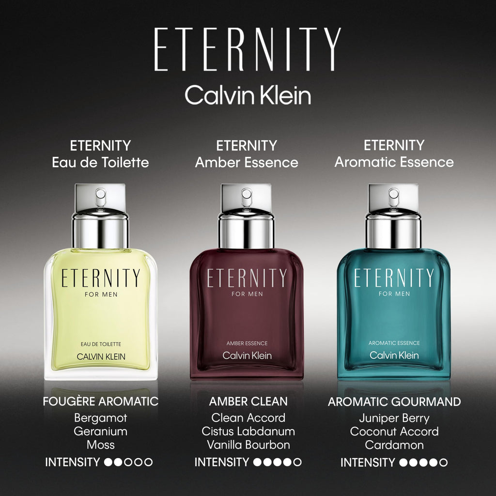Calvin Klein Eternity Eau de Toilette – Fougère Men's Cologne – With Notes of Mandarin, Sage