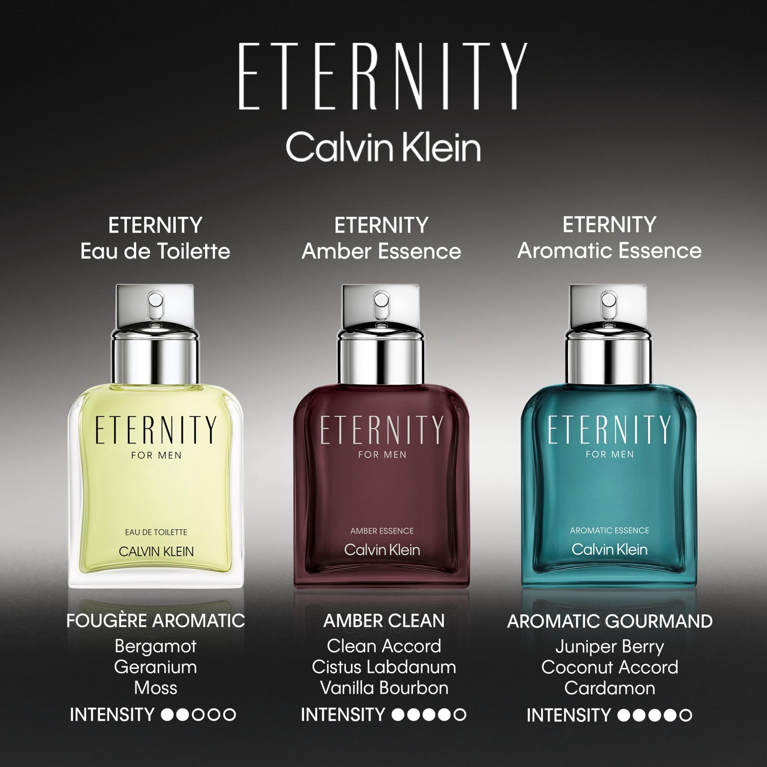 Calvin Klein Eternity Eau de Toilette – Fougère Men's Cologne – With Notes of Mandarin, Sage
