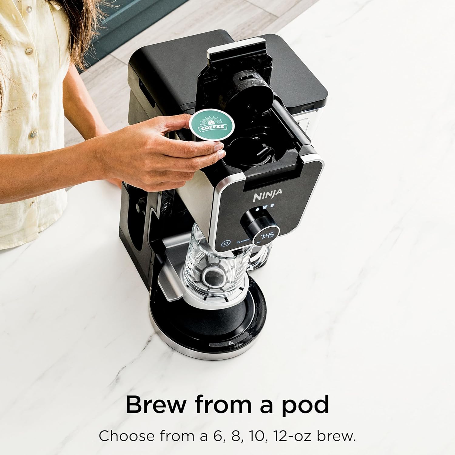 Ninja Specialty Drip Coffee Maker, DualBrew Pro, Black, CFP301 | Coffee Machine w/ Frother, Paper Filter, Brew with Pods & Grounds, K Cups Compatible, 4 Brew Styles, 13 Cup to Pot Sizes