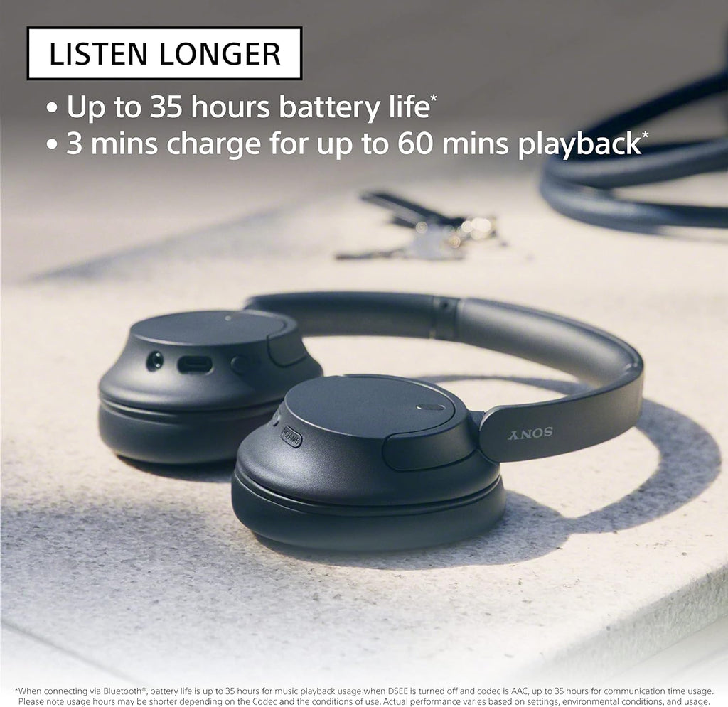 Sony WH-CH720N Wireless Noise Cancelling Over-Ear Headphones, Pink | Comfortable Lightweight Design, Dual Noise Sensor technology, Up to 35 Hrs Battery with Quick Charging, Multipoint Connection