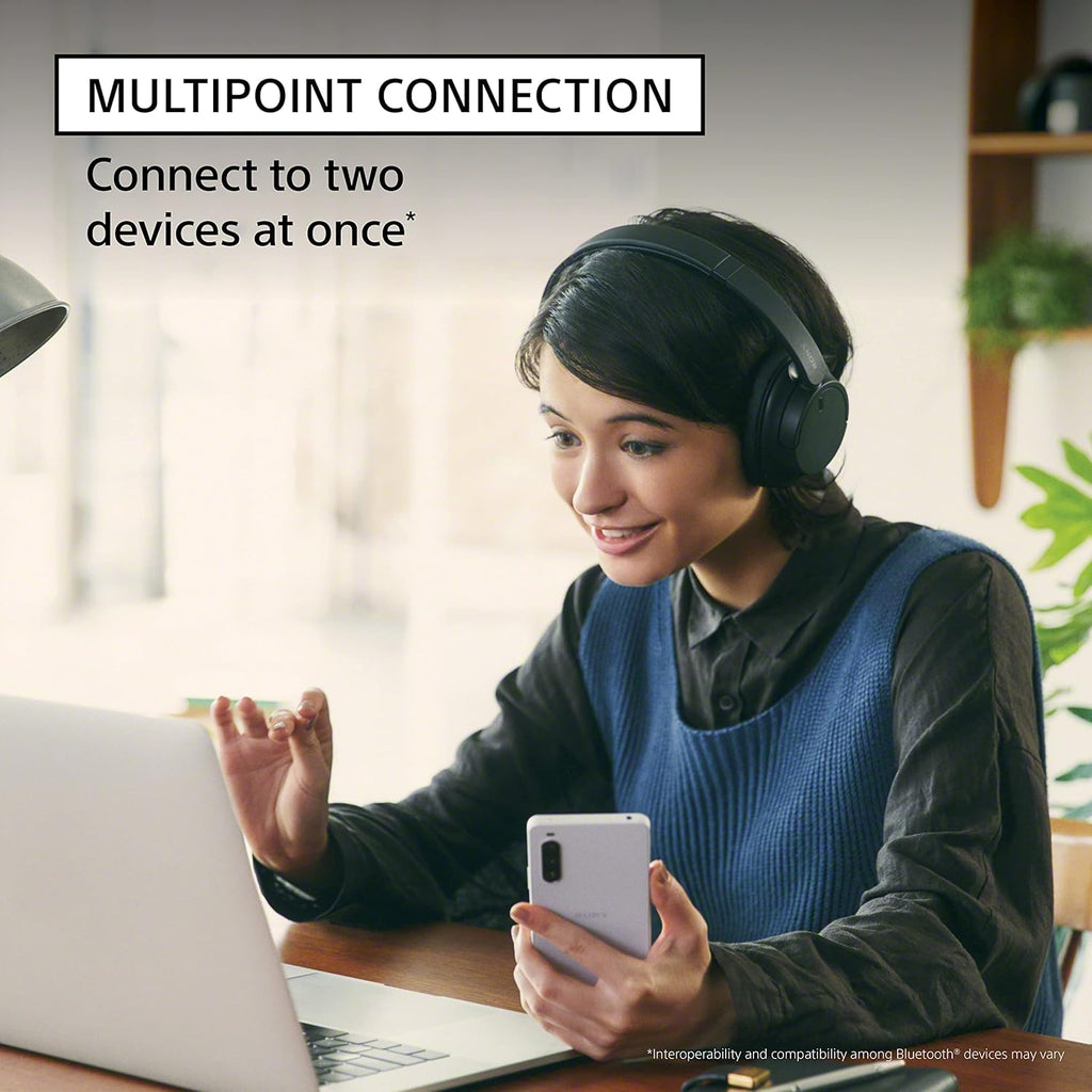 Sony WH-CH720N Wireless Noise Cancelling Over-Ear Headphones, Pink | Comfortable Lightweight Design, Dual Noise Sensor technology, Up to 35 Hrs Battery with Quick Charging, Multipoint Connection
