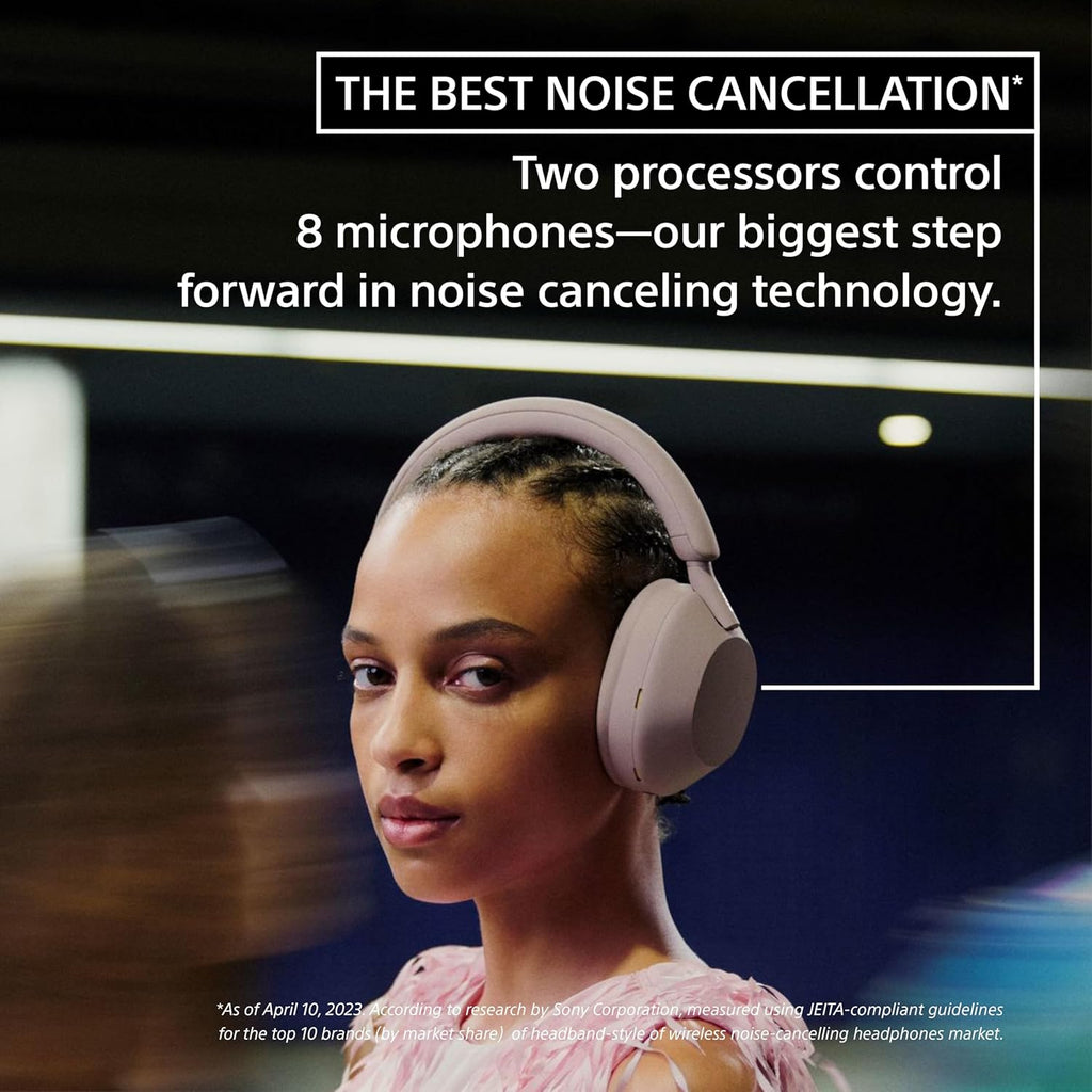 Sony WH-1000XM5 Premium Noise Cancelling Wireless Headphones, Black | Auto NC Optimizer, Up to 30 Hrs of Battery, Carrying Case, Crystal Clear Calls, Touch Control, Multipoint Connection