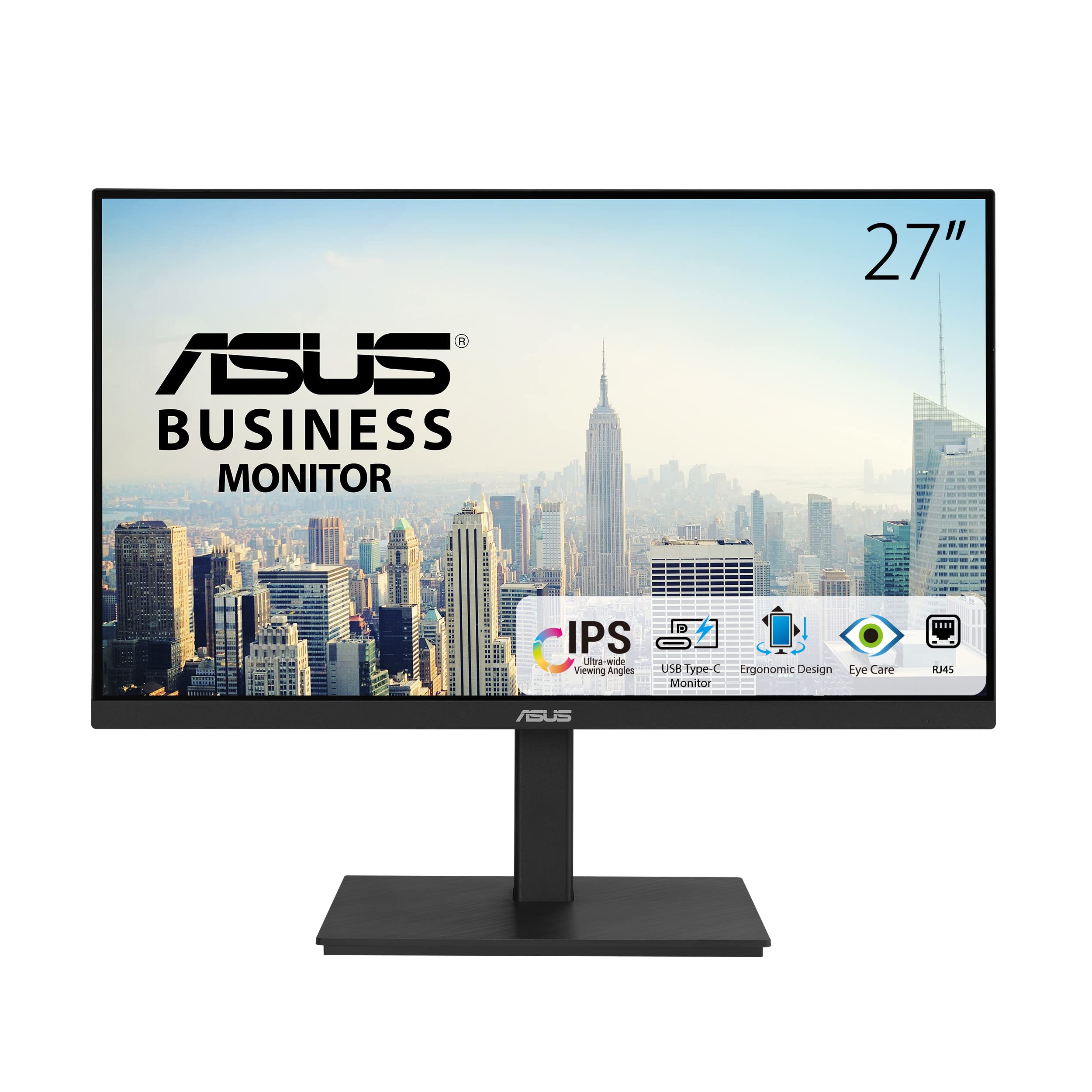 ASUS 27" Computer Monitor (VA279QG) - Full HD, IPS, 120Hz, 1ms MPRT, Adaptive-Sync, Eye Care, Low Blue Light, Flicker Free, HDMI, DisplayPort, VGA, Speakers, VESA Mountable, 99% sRGB, 3yr Warranty