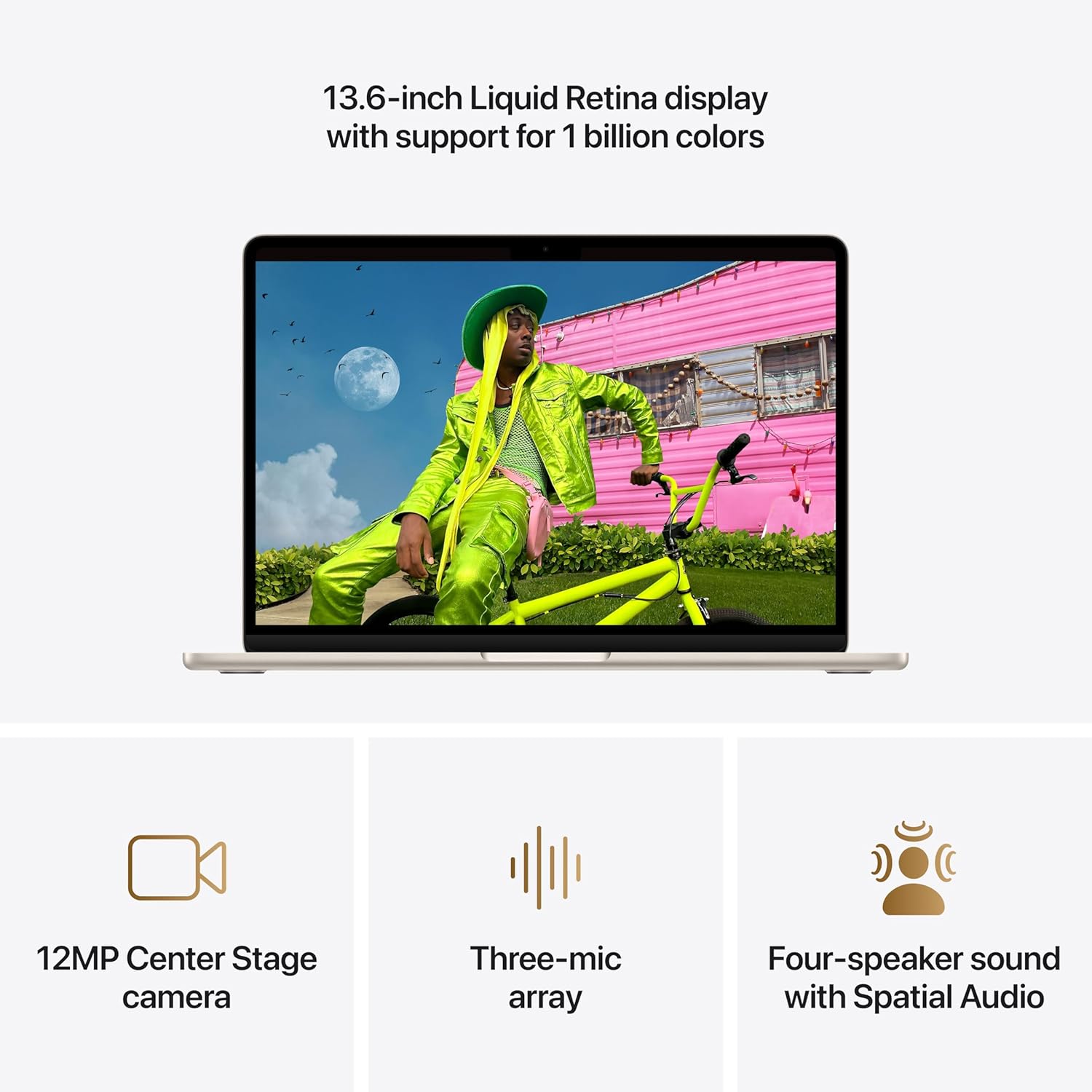 Apple 2026 MacBook Air 13-inch Laptop with M5 chip: Built for AI, 13.6-inch Liquid Retina Display, 16GB Unified Memory, 512GB SSD, 12MP Center Stage Camera, Touch ID, Wi-Fi 7; Sky Blue