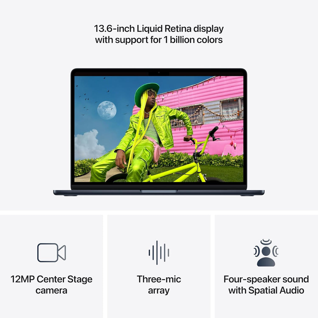 Apple 2026 MacBook Air 13-inch Laptop with M5 chip: Built for AI, 13.6-inch Liquid Retina Display, 16GB Unified Memory, 512GB SSD, 12MP Center Stage Camera, Touch ID, Wi-Fi 7; Sky Blue