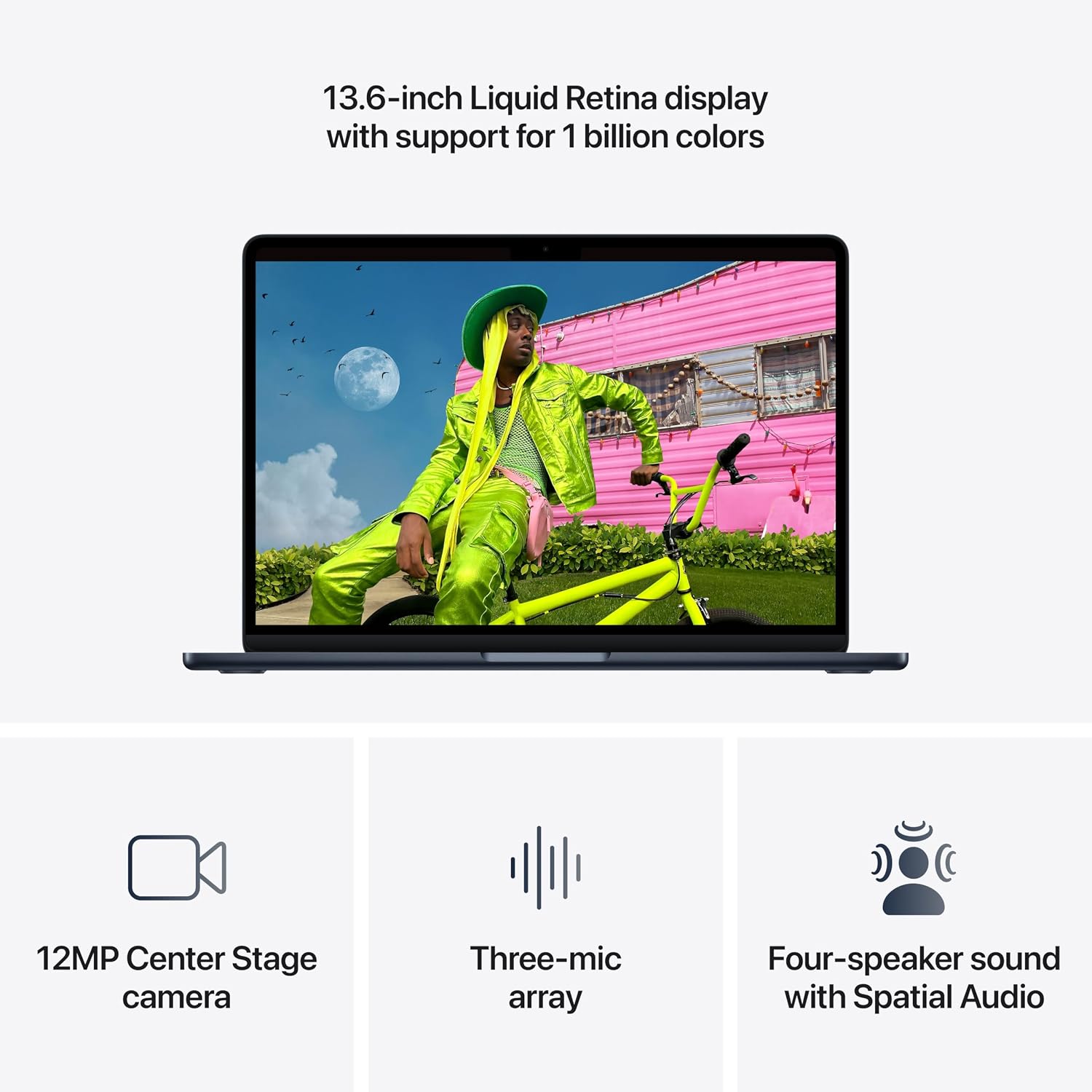 Apple 2026 MacBook Air 13-inch Laptop with M5 chip: Built for AI, 13.6-inch Liquid Retina Display, 16GB Unified Memory, 512GB SSD, 12MP Center Stage Camera, Touch ID, Wi-Fi 7; Sky Blue