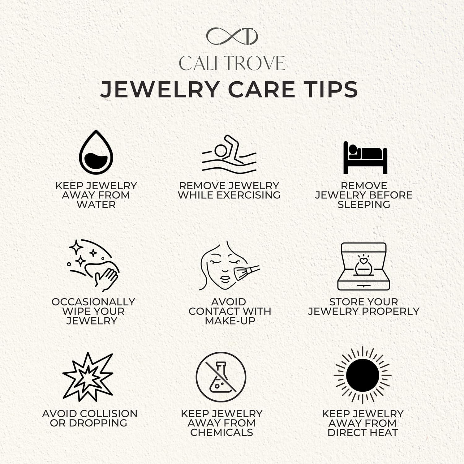 Cali Trove 1/20cttw Natural Diamond Promise Ring for Women in 10K Gold | Infinity Design with Round White Diamond Accents | Mother's Day Gift | White, Yellow or Rose Gold Jewelry with Infinity Sign