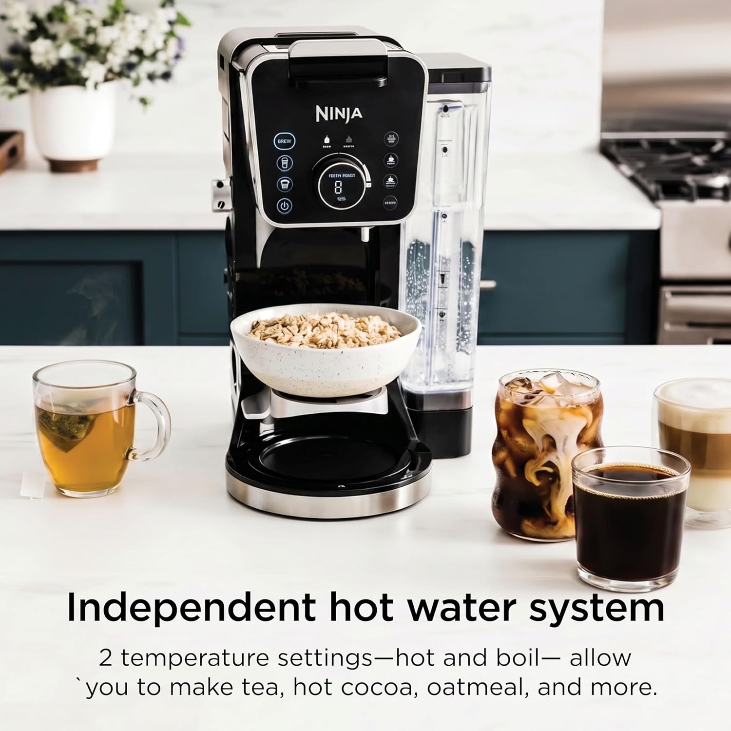 Ninja Specialty Drip Coffee Maker, DualBrew Pro, Black, CFP301 | Coffee Machine w/ Frother, Paper Filter, Brew with Pods & Grounds, K Cups Compatible, 4 Brew Styles, 13 Cup to Pot Sizes