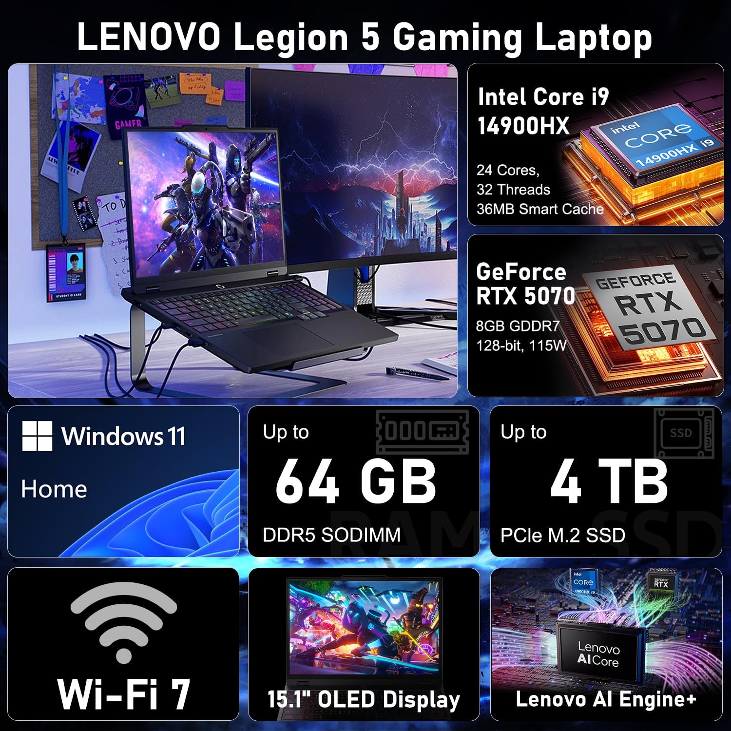 HP OMEN 16 RTX 5070 AMD Ryzen 9 240Hz QHD+ 2560x1600 RGB Gaming Laptop | AMD Ryzen 9 8940HX, Customized 16-64GB DDR5, 1-4TB SSD, 4-Zone RGB KB, Low Blue Light, Long Battery Life, Windows 11 Home