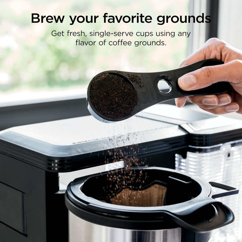 Ninja Hot & Iced XL Coffee Maker with Rapid Cold Brew, Black, CM371 | 4 Brew Styles, 8 Sizes Small Cup to Travel Mug, Single-Serve Coffee Brewer, 12-Cup Carafe, Removable Reservoir